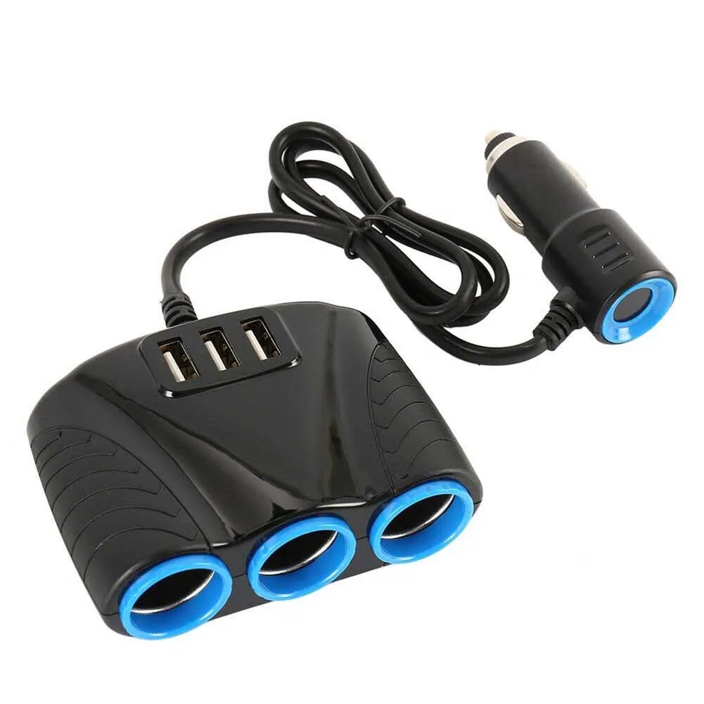 3 In 1 Car USB Charger Cigarette Lighter Splitter 12V Socket USB Plug Multi Charger Adapter Extension Cable Auto Accessories
3 In 1 Car USB Charger Cigarette Lighter Splitter 12V Socket USB Plug Multi Charger Adapter Extension Cable Auto Accessories