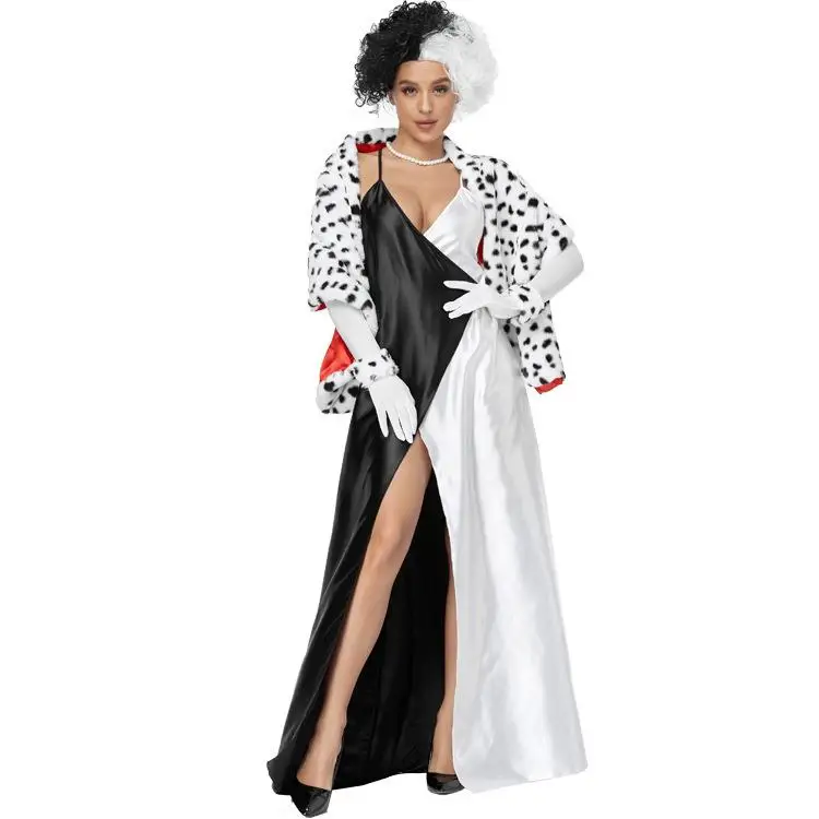 Movie Costume Lady's Evening Gown Stage Performance Outfit 101 Dalmatians Halloween Costume Singer Performance Clothes
Movie Costume Lady's Evening Gown Stage Performance Outfit 101 Dalmatians Halloween Costume Singer Performance Clothes