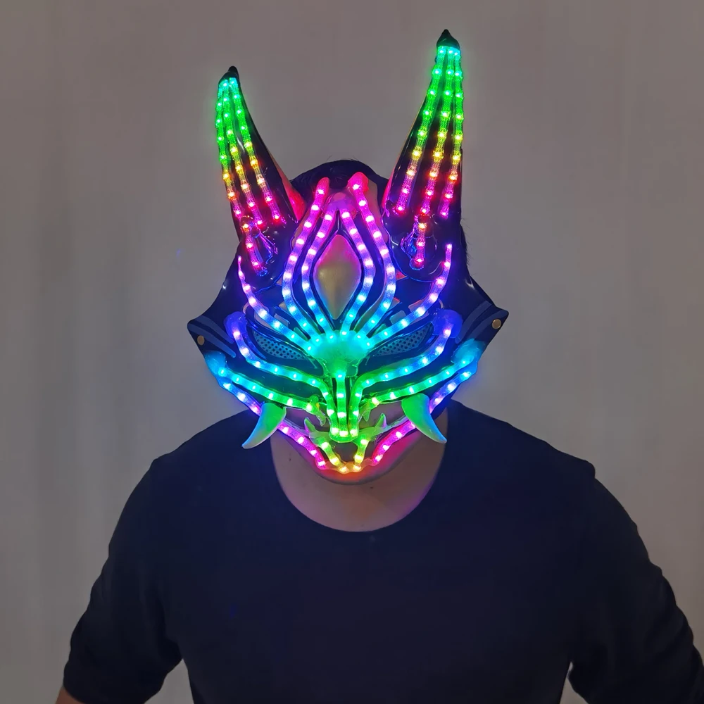 Future Tech LED Helmet Cat Woman Black Panther Mask LED Robot Performance Costume
Future Tech LED Helmet Cat Woman Black Panther Mask LED Robot Performance Costume