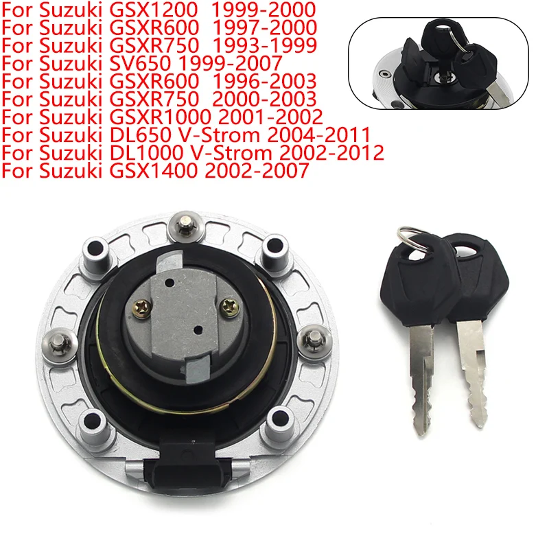 Motorcycle Ignition Fuel Gas Tank Cap Cover Lock For Suzuki GSX1200 GSXR600 GSXR750 SV650 GSXR1000 DL650 DL1000 V-Strom GSX1400
Motorcycle Ignition Fuel Gas Tank Cap Cover Lock For Suzuki GSX1200 GSXR600 GSXR750 SV650 GSXR1000 DL650 DL1000 V-Strom GSX1400