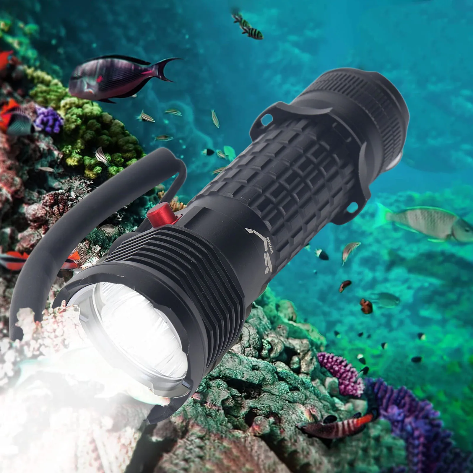 ZK40 Diving Flashlight LED White Light Underwater Dive Torch IPX8 Professional Submersible Flashlight for Sea Emergency
ZK40 Diving Flashlight LED White Light Underwater Dive Torch IPX8 Professional Submersible Flashlight for Sea Emergency
