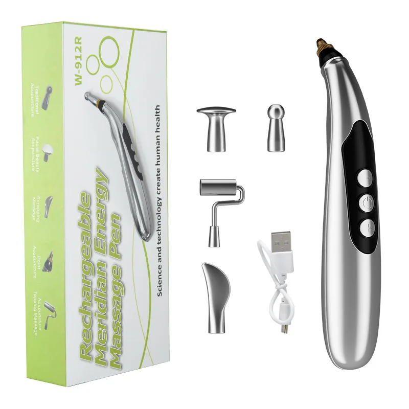 Rechargeable Electronic Acupuncture Pen Point Massager Therapy Heal Massage Pen Pain Relief Meridian Energy Pen Massage Tool
Rechargeable Electronic Acupuncture Pen Point Massager Therapy Heal Massage Pen Pain Relief Meridian Energy Pen Massage Tool
