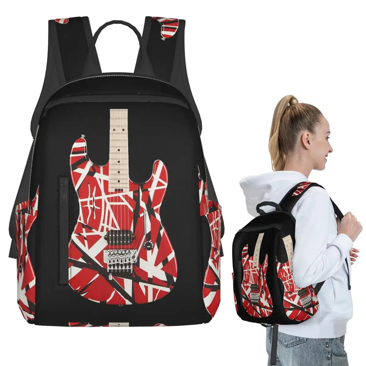 Big Red Guitar Backpack Student BookBag Kids School Bag Laptop Shoulder Bags Boys Girls
Big Red Guitar Backpack Student BookBag Kids School Bag Laptop Shoulder Bags Boys Girls