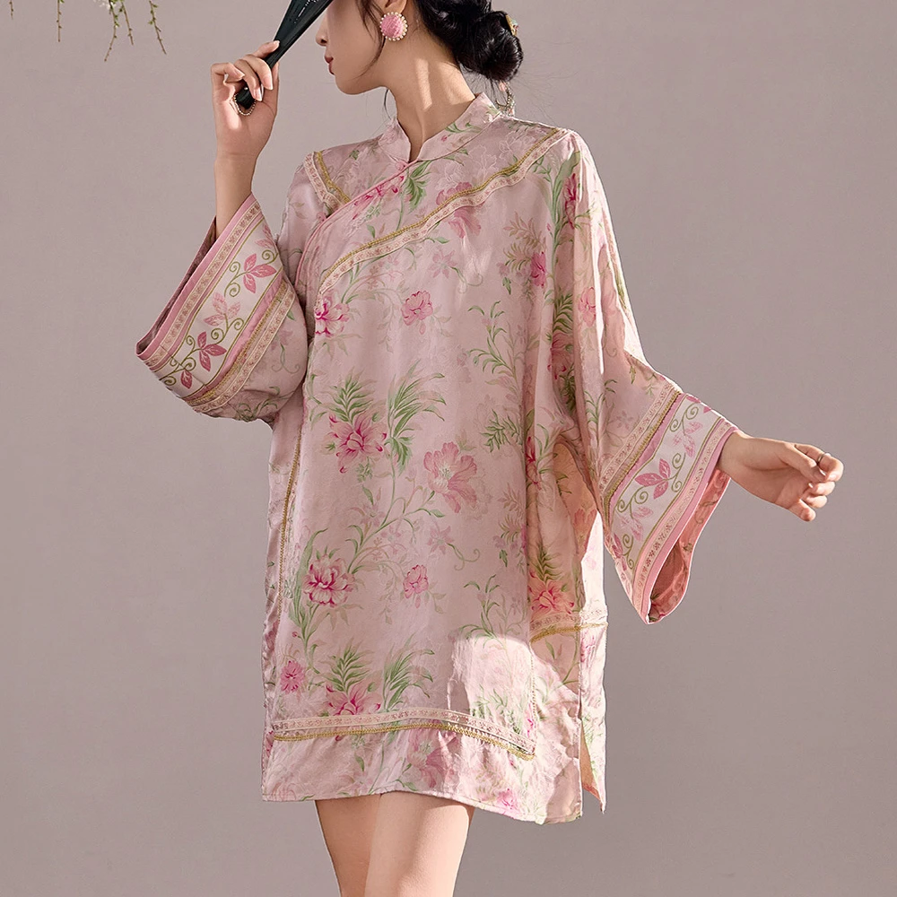 Luxury Hanfu Tops Chinese Style Qipao Tang Clothes Tradition Cheongsam Print Flower Qing Dynasty Cosplay Costume Outerwear
Luxury Hanfu Tops Chinese Style Qipao Tang Clothes Tradition Cheongsam Print Flower Qing Dynasty Cosplay Costume Outerwear