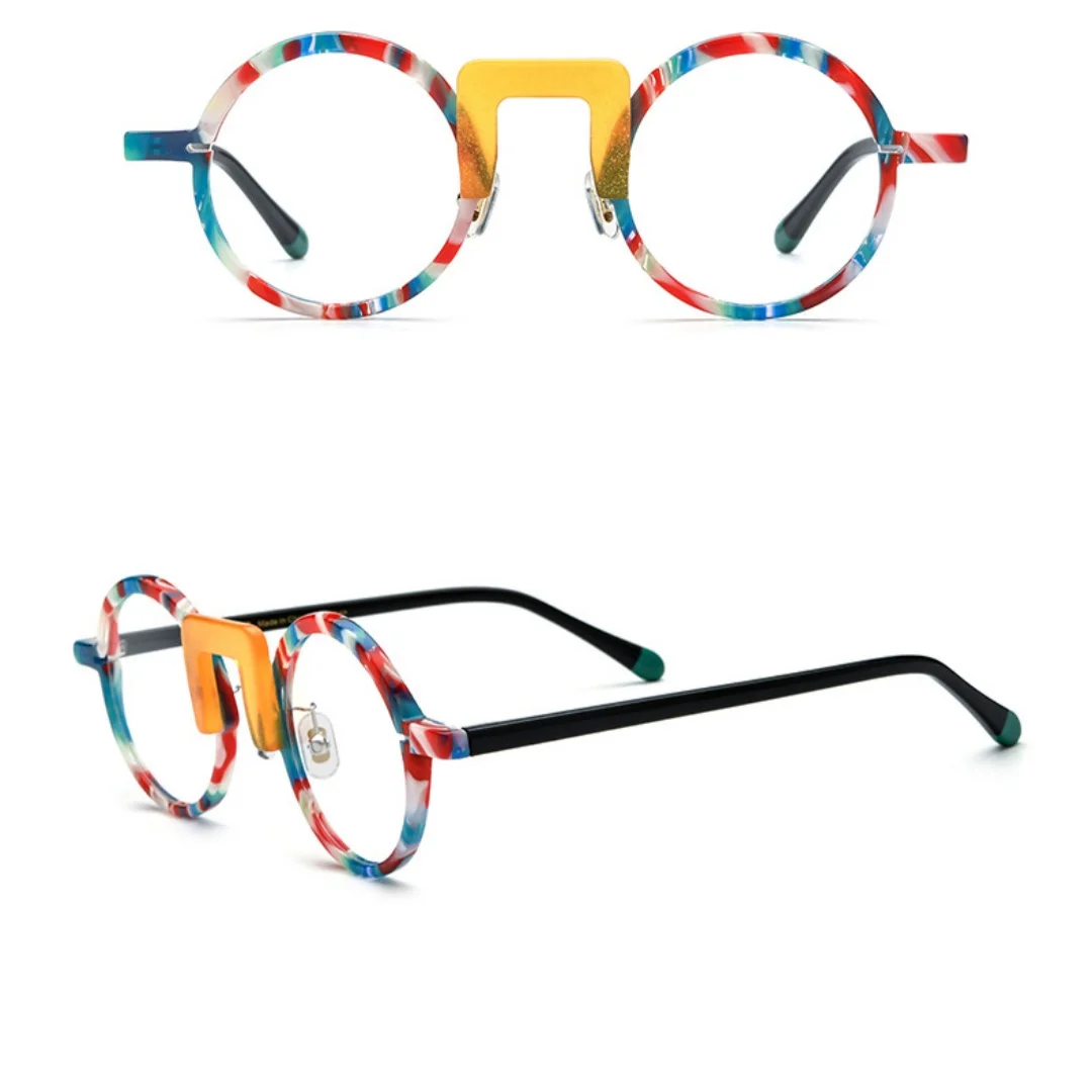 Оправы для очков из ацетата, ретро-круглые прозрачные очки, очки с возможностью индивидуальной коррекции зрения
Оправы для очков из ацетата, ретро-круглые прозрачные очки, очки с возможностью индивидуальной коррекции зрения