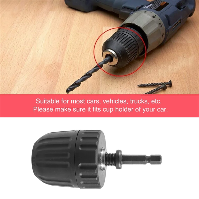 BHBD-2 Pieces Of Hand-Tight Chuck Set Adapter Heavy Duty 10Mm Keyless Drill Chuck With Adapter Hardware Tools
BHBD-2 Pieces Of Hand-Tight Chuck Set Adapter Heavy Duty 10Mm Keyless Drill Chuck With Adapter Hardware Tools
