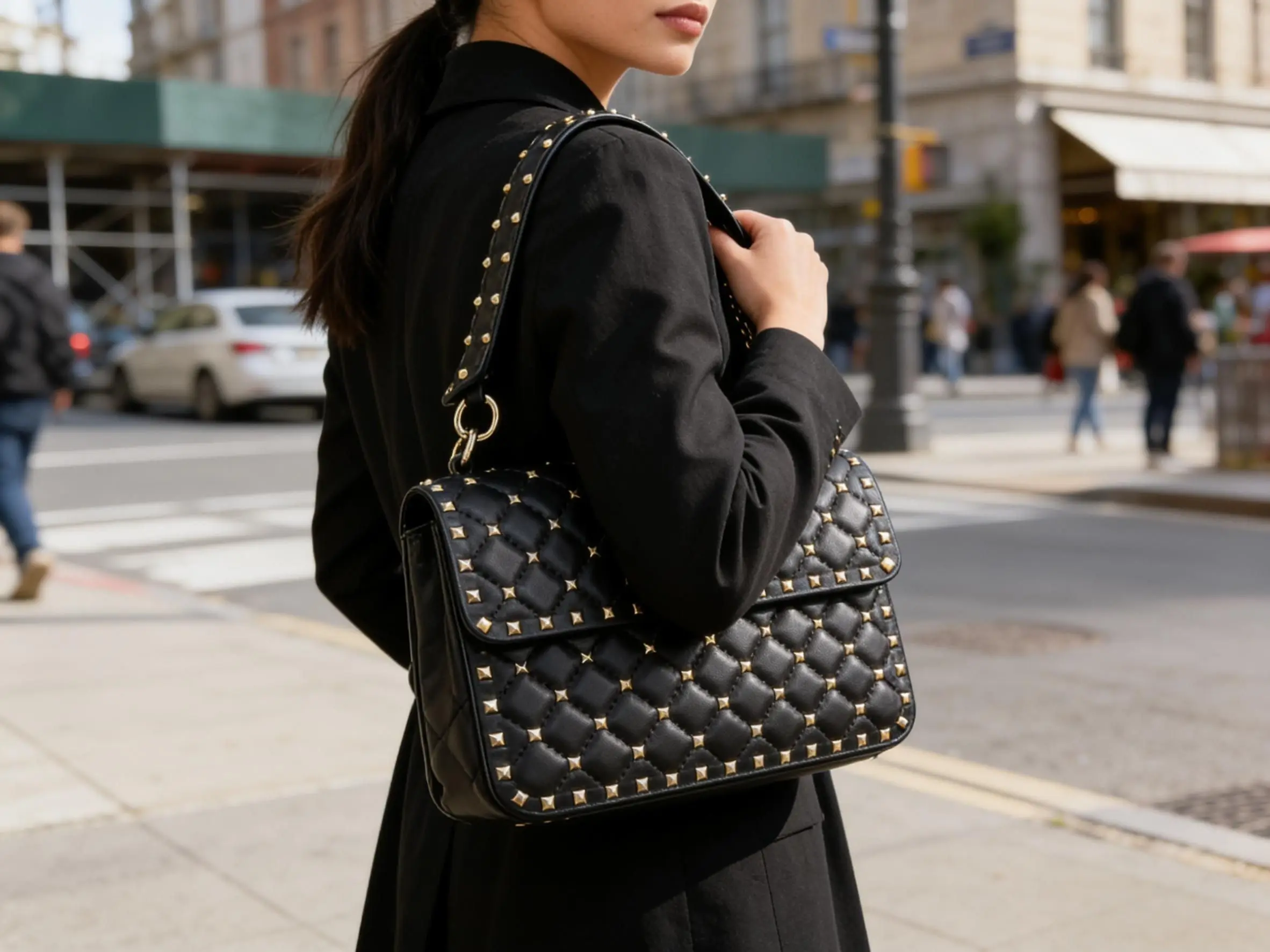 Handbags for Women Sheepskin Leather Rivet Chain Bag Designer Shoulder Bags Luxury Woman Messenger-package Design bag
Handbags for Women Sheepskin Leather Rivet Chain Bag Designer Shoulder Bags Luxury Woman Messenger-package Design bag