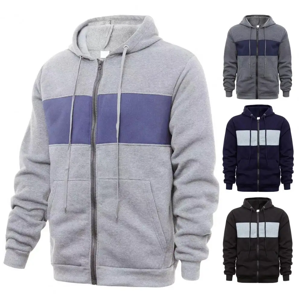 Color-blocked Hooded Coat Men Cardigan Jacket Colorblock Sport Jacket with Hood Zipper Closure Big Pockets for Men Slim Fit
Color-blocked Hooded Coat Men Cardigan Jacket Colorblock Sport Jacket with Hood Zipper Closure Big Pockets for Men Slim Fit