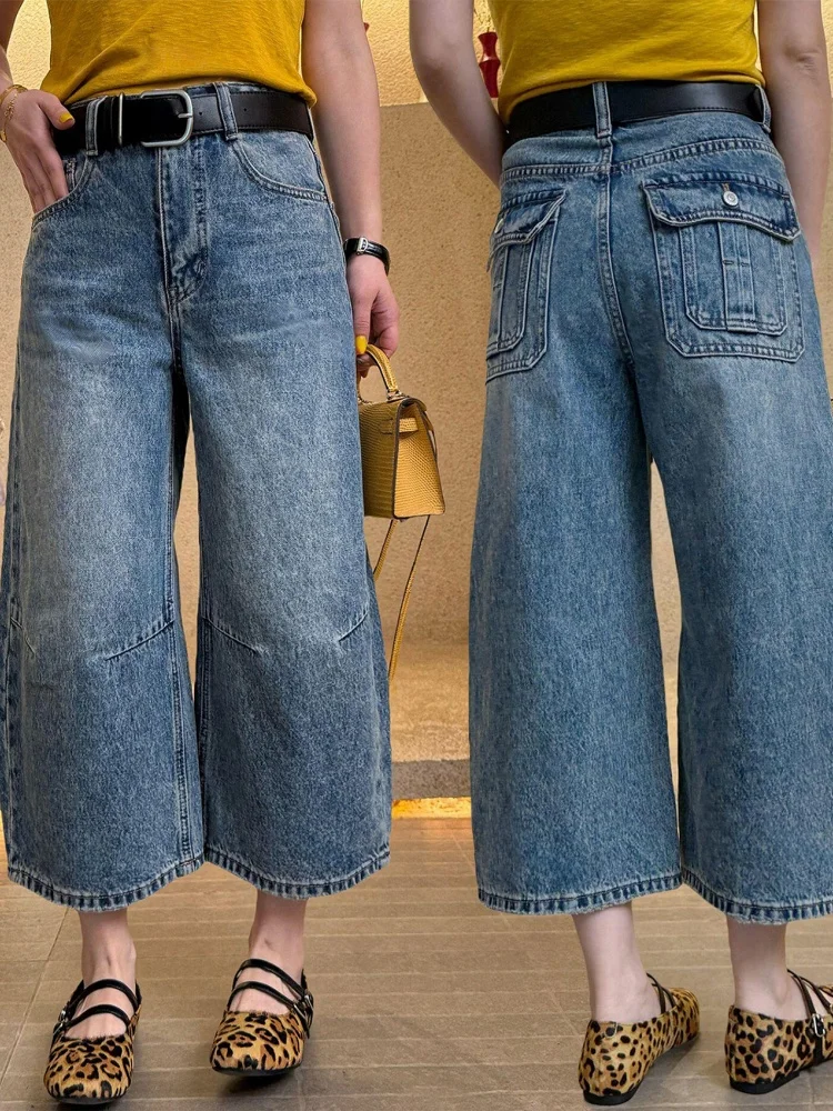 American Style Wide Leg Jeans Women's Summer Thin New Large Size Fat MM Slim Loose Eight Straight Tube Pants Casual High Wais...
American Style Wide Leg Jeans Women's Summer Thin New Large Size Fat MM Slim Loose Eight Straight Tube Pants Casual High Wais...