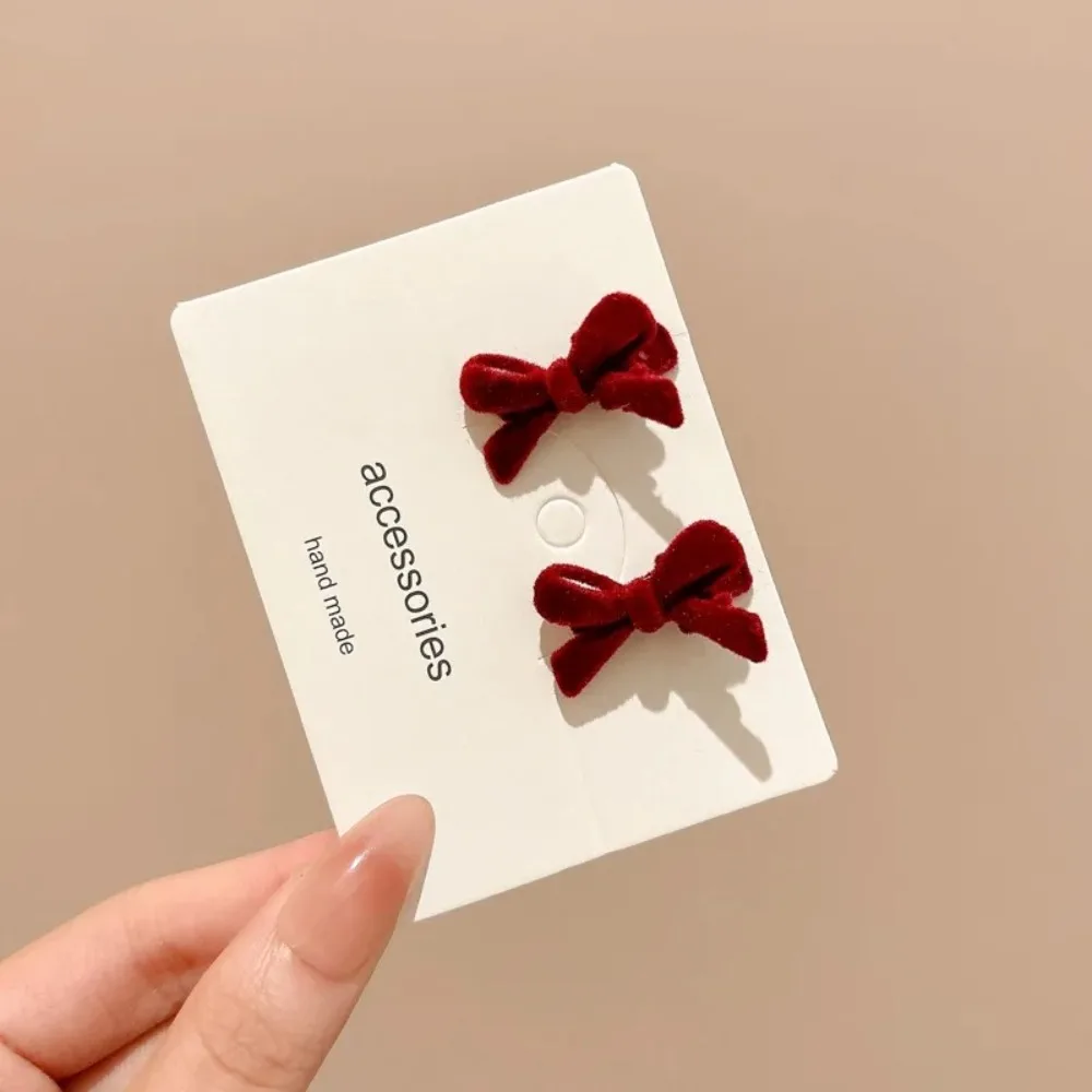 2Pcs/set Cute Bow Hairpin Red Velvet Barrettes Hair Accessories Daily
2Pcs/set Cute Bow Hairpin Red Velvet Barrettes Hair Accessories Daily