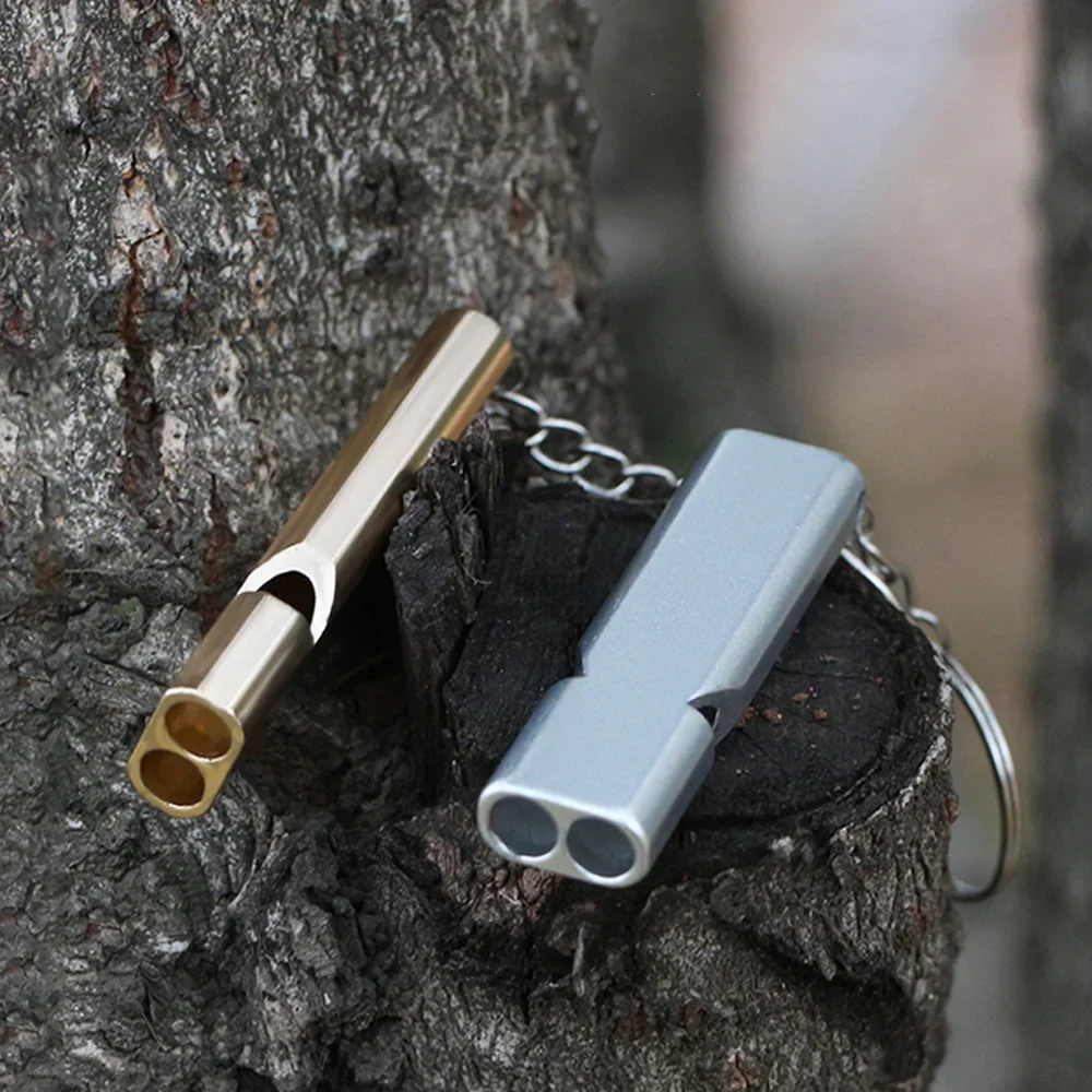 Flat Aluminum Alloy Dual Frequency Survival Whistle Double Tube Outdoor Survival Survival Whistle Equipment Equipped EDC Tool
Flat Aluminum Alloy Dual Frequency Survival Whistle Double Tube Outdoor Survival Survival Whistle Equipment Equipped EDC Tool