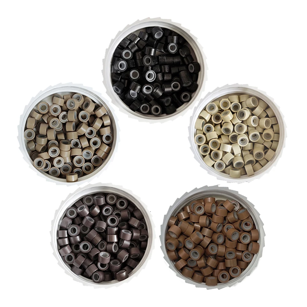 1000Pcs 5.0*3.0*3.0mm Micro Silicone Lined Rings/Beads MICRO Ring Link Crimp Beads Hair Extensions Tools Wig Hair Extension
1000Pcs 5.0*3.0*3.0mm Micro Silicone Lined Rings/Beads MICRO Ring Link Crimp Beads Hair Extensions Tools Wig Hair Extension