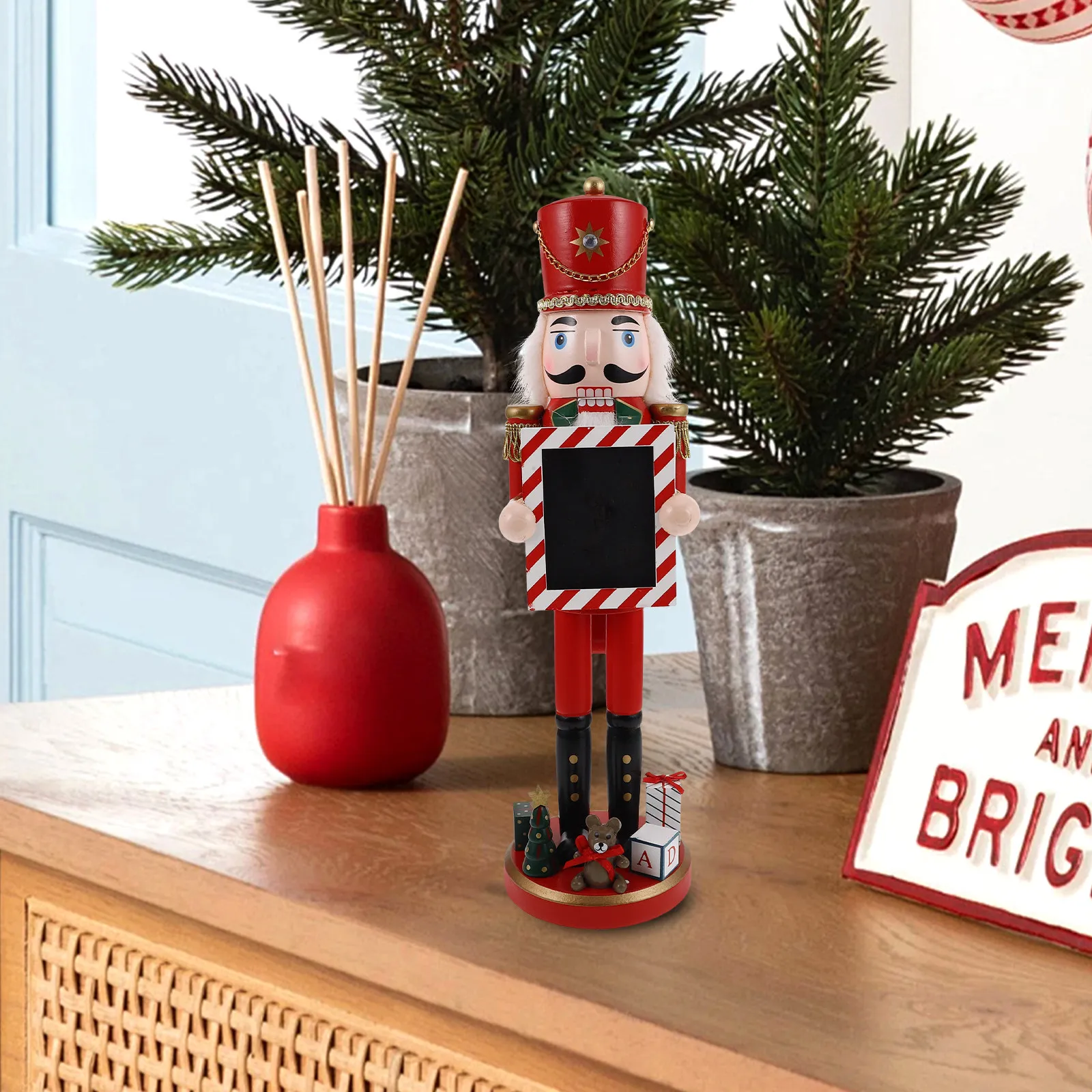 Soldier Nutcracker Wooden Christmas Decor for Holiday Party Supply Traditional Festive Centerpiece Desktop Table Shelf
Soldier Nutcracker Wooden Christmas Decor for Holiday Party Supply Traditional Festive Centerpiece Desktop Table Shelf