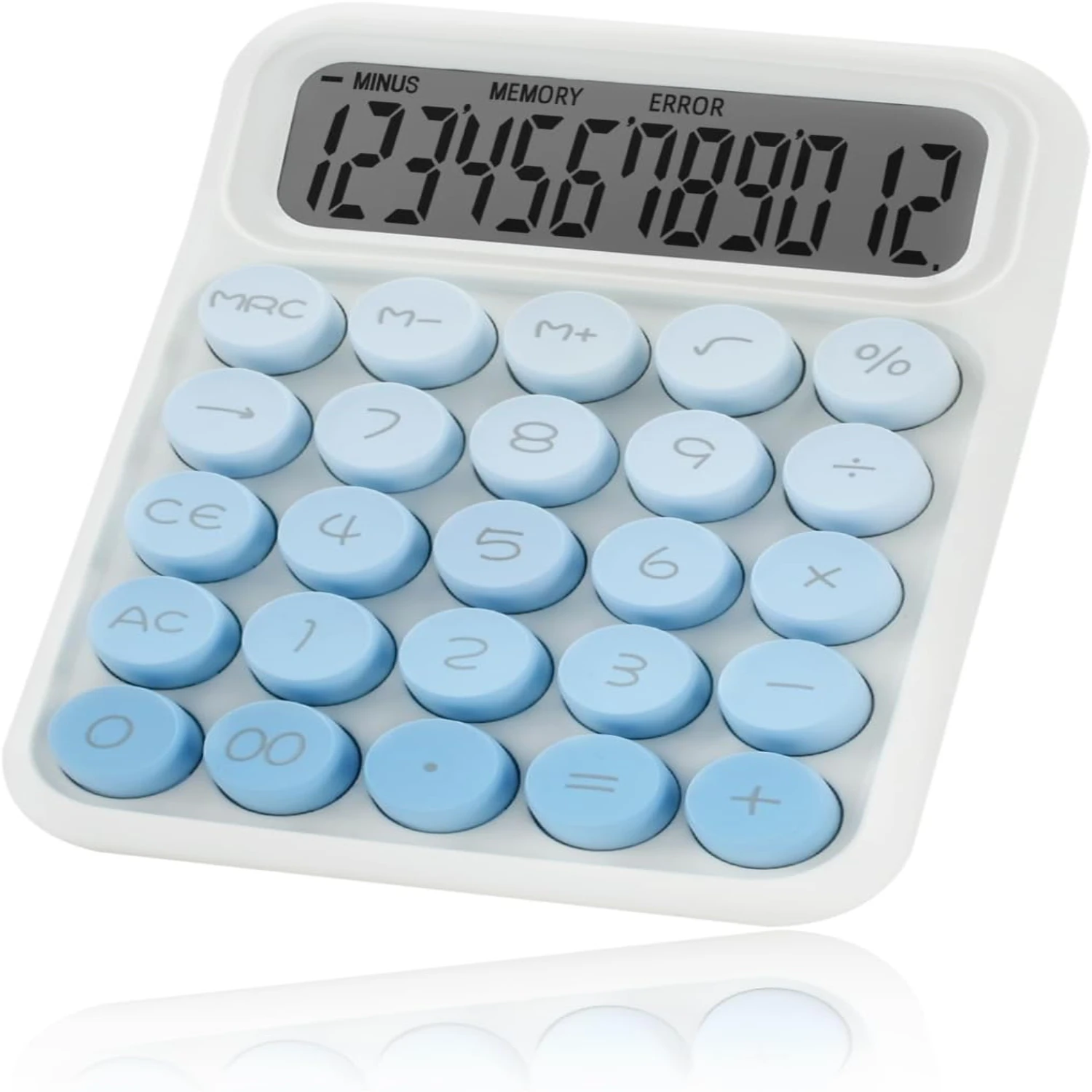 Desktop Mechanical Calculator, Cute Big Buttons Calculators with 12 Digits Large LCD Display, Desk Accessories, for Office Scho
Desktop Mechanical Calculator, Cute Big Buttons Calculators with 12 Digits Large LCD Display, Desk Accessories, for Office Scho