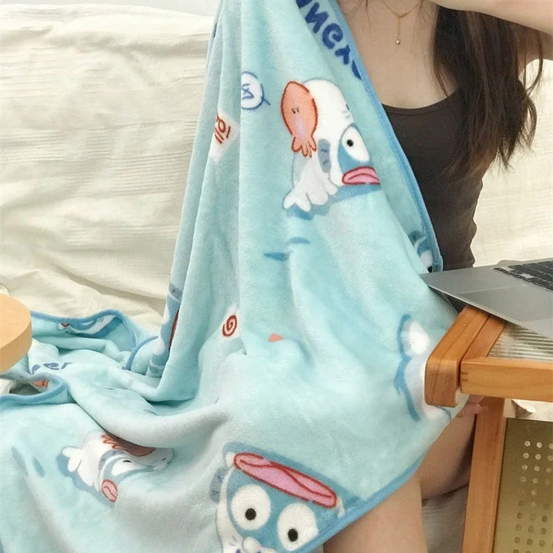 Одеяло Kawaii Sanrio в стиле аниме, милое одеяло Hangyodon Pochacco с героями мультфильмов, мягкие и удобные модные и изысканные подарки для девочек
Одеяло Kawaii Sanrio в стиле аниме, милое одеяло Hangyodon Pochacco с героями мультфильмов, мягкие и удобные модные и изысканные подарки для девочек