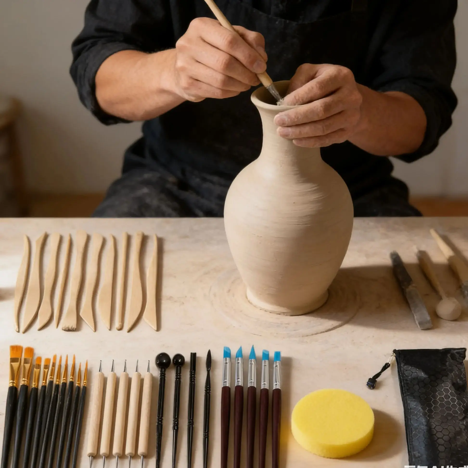 Pottery Sculpting Tools Metal Air Play Dough Ball Stylus Dotting Tools Silicone Embossing Flower Painting Brush Indentation Tool
Pottery Sculpting Tools Metal Air Play Dough Ball Stylus Dotting Tools Silicone Embossing Flower Painting Brush Indentation Tool
