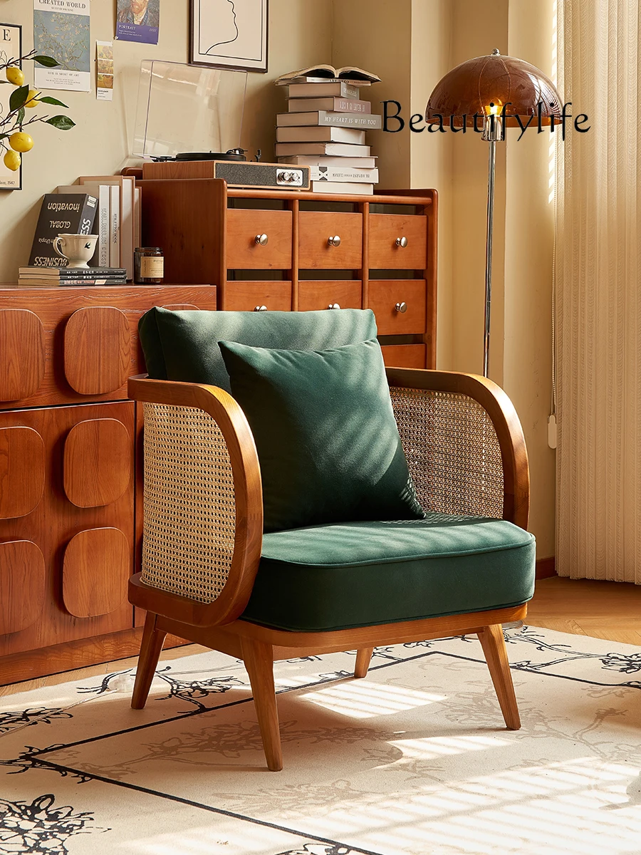 French antique retro solid wood rattan dark green fabric sofa straight row three-person small apartment
French antique retro solid wood rattan dark green fabric sofa straight row three-person small apartment