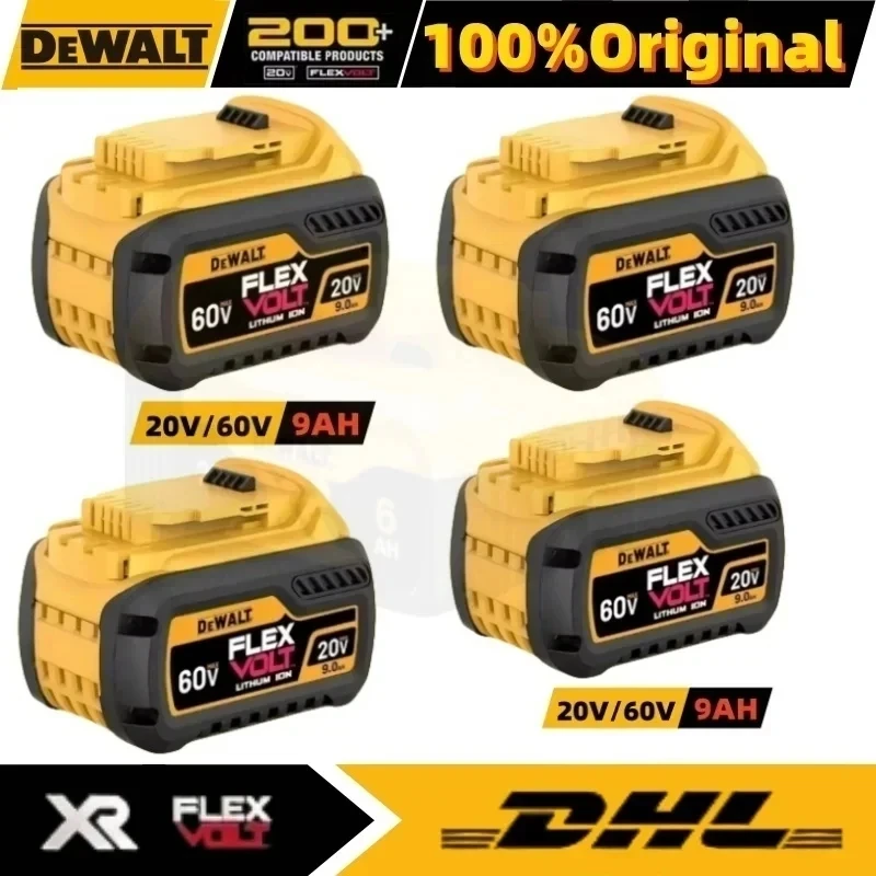 DeWALT Original Battery 20V/60V 5Ah 6Ah 9Ah MAX FlexVolt for DCB606 DCB205 DCB206 DCB209 DCB182 Power Tool.
DeWALT Original Battery 20V/60V 5Ah 6Ah 9Ah MAX FlexVolt for DCB606 DCB205 DCB206 DCB209 DCB182 Power Tool.