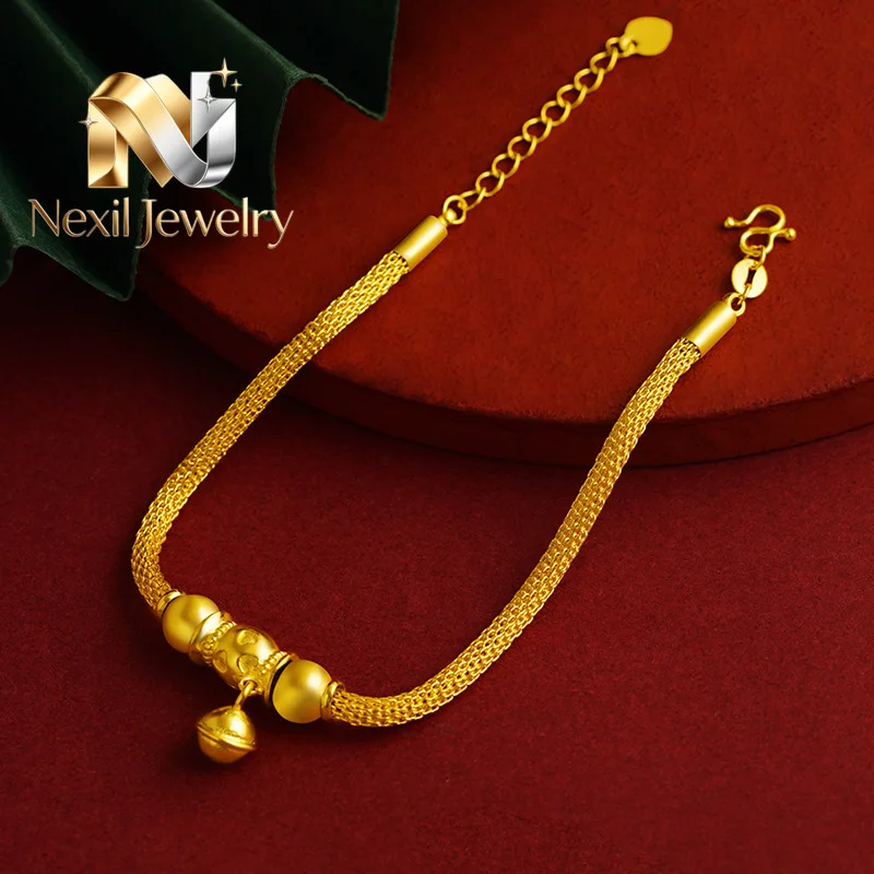 Nexil Jewelry Nexil Jewelry 24K Gold Adjustable Bell Bracelet Women AU999-24K forged, AU999 certified, adjustable+pure gold c
Nexil Jewelry Nexil Jewelry 24K Gold Adjustable Bell Bracelet Women AU999-24K forged, AU999 certified, adjustable+pure gold c