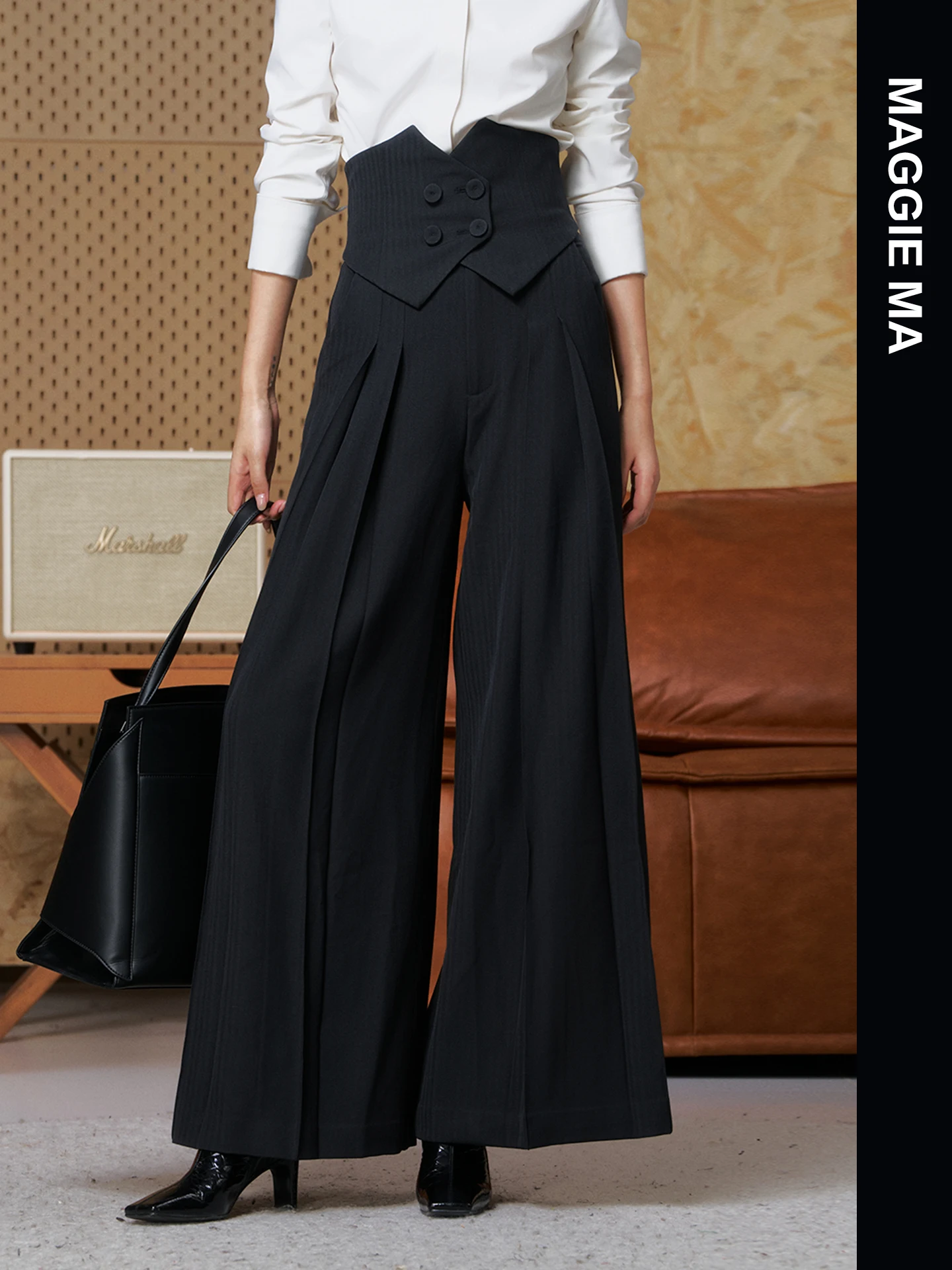 Bla Wide Leg Pants Commute High Waist Garmet Rayon Blend Casual Long Women's Pants Straight Cut Profional Ladies Trousers
Bla Wide Leg Pants Commute High Waist Garmet Rayon Blend Casual Long Women's Pants Straight Cut Profional Ladies Trousers