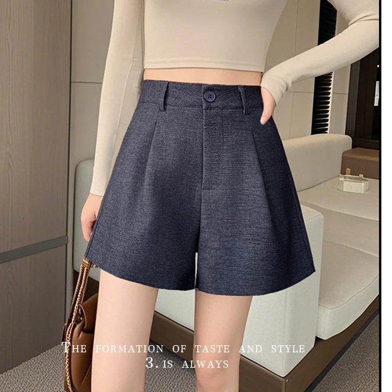 Casual Elegant Office Lady Shorts Korean Fashion Women Solid High waist Basic All-match Loose Shorts 2025 New
Casual Elegant Office Lady Shorts Korean Fashion Women Solid High waist Basic All-match Loose Shorts 2025 New