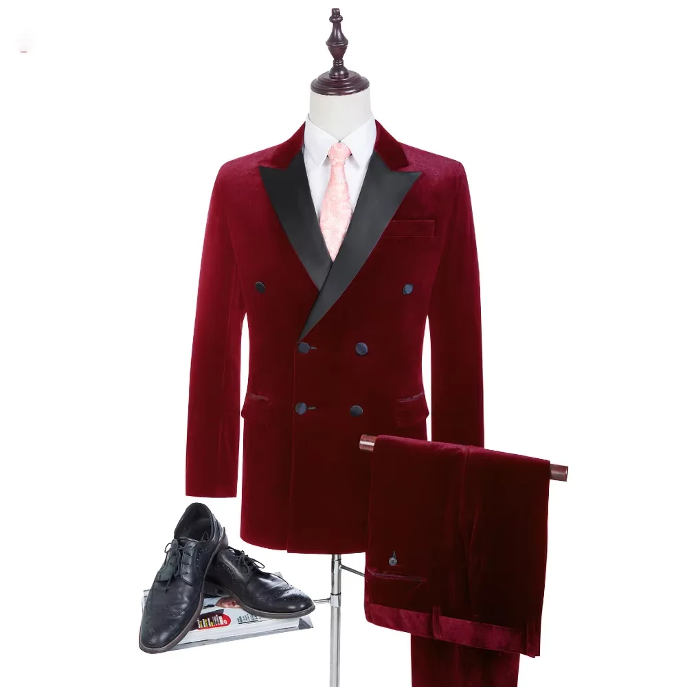 Men Suit Slim Fit 2 Piece Velvet Fashion Peak Lapel Double Breasted 2 Piece Formal Casual Wedding Tuxedo Outfits Jacket Pants
Men Suit Slim Fit 2 Piece Velvet Fashion Peak Lapel Double Breasted 2 Piece Formal Casual Wedding Tuxedo Outfits Jacket Pants