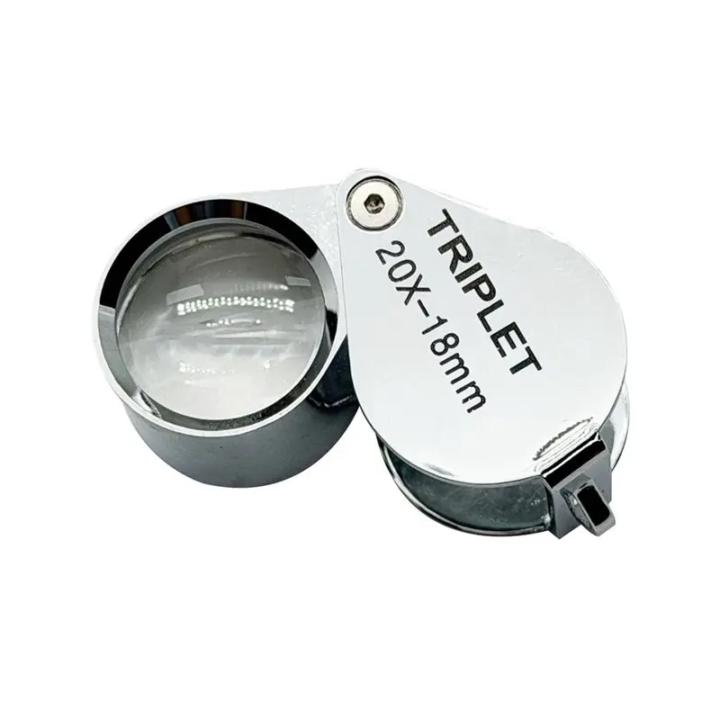 ABFU-18Mm Pocket Loupe Magnifier Jewelry Magnifying Glass Foldable Lupa Triplet Jewelers Eye Glass Tool 20X
ABFU-18Mm Pocket Loupe Magnifier Jewelry Magnifying Glass Foldable Lupa Triplet Jewelers Eye Glass Tool 20X