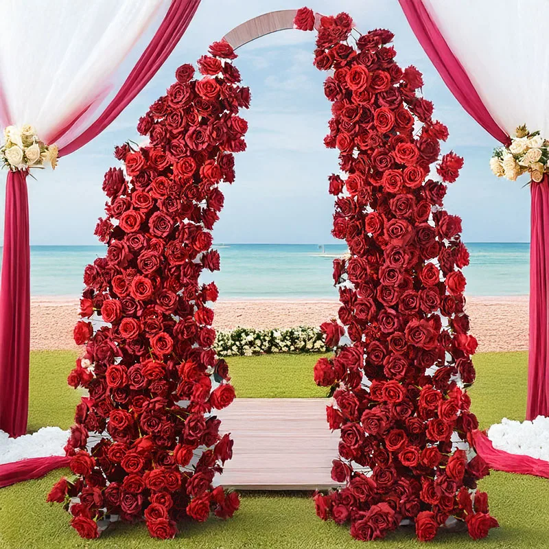 210x230CM Artificial Silk Flower Red Horn Floral Arrangement Wedding Arch Background Decoration Flower Arrangement
210x230CM Artificial Silk Flower Red Horn Floral Arrangement Wedding Arch Background Decoration Flower Arrangement