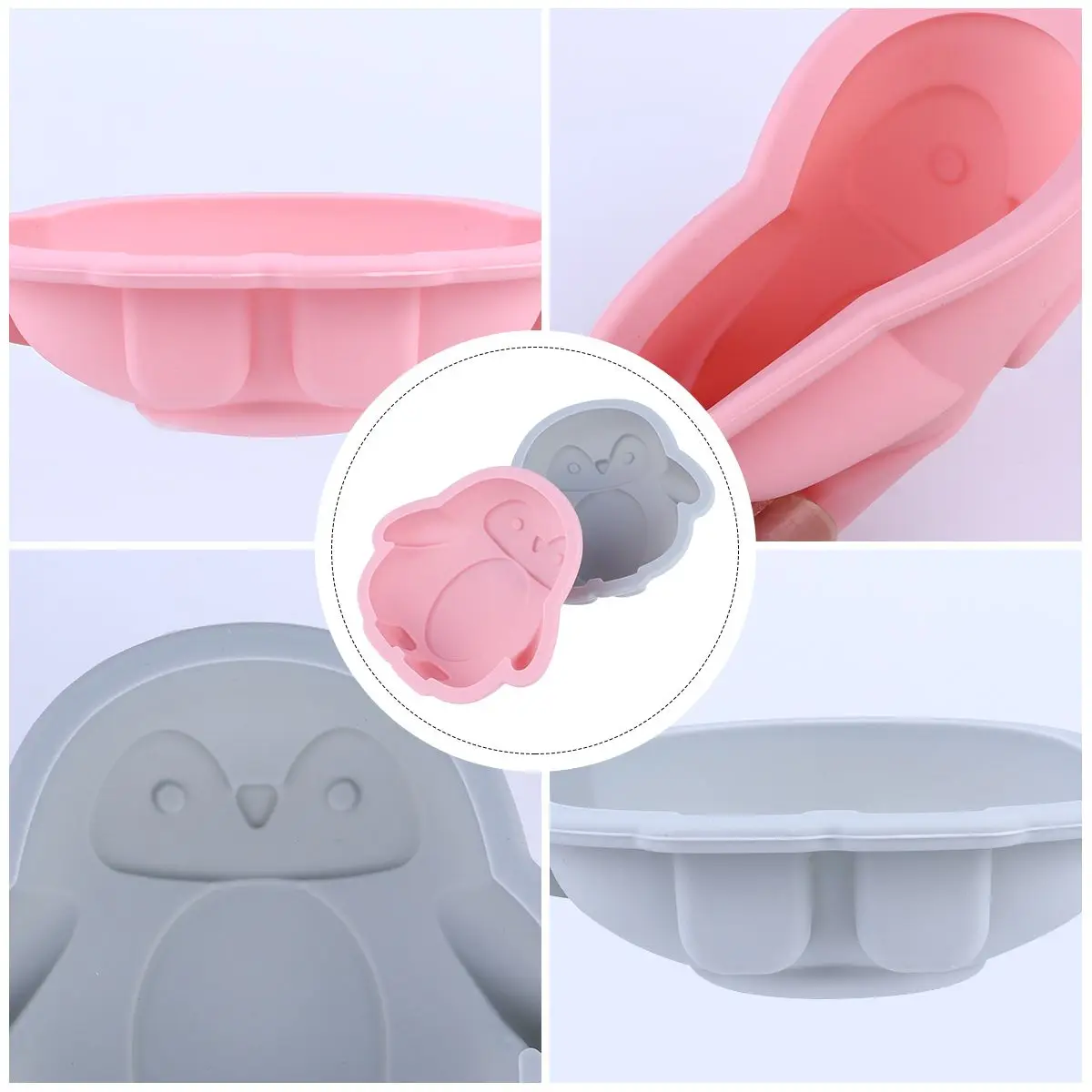 2Pcs Silicone Mold Silicone Mold Penguin Shape Cartoon Baking Safe Kitchen Tool Gift Choice Flexible Demold
2Pcs Silicone Mold Silicone Mold Penguin Shape Cartoon Baking Safe Kitchen Tool Gift Choice Flexible Demold