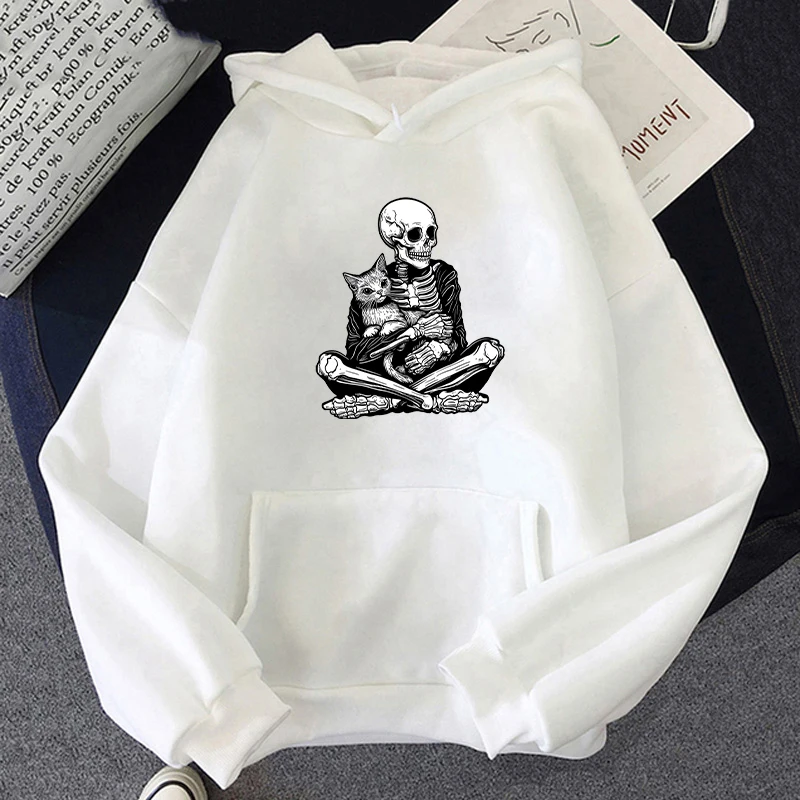 Skeleton and Cat Prints Sweatshirts Men Hooded Basics Hoodies Loose Fleece Warm Clothes Spring Comfortable Mans Streetwear
Skeleton and Cat Prints Sweatshirts Men Hooded Basics Hoodies Loose Fleece Warm Clothes Spring Comfortable Mans Streetwear
