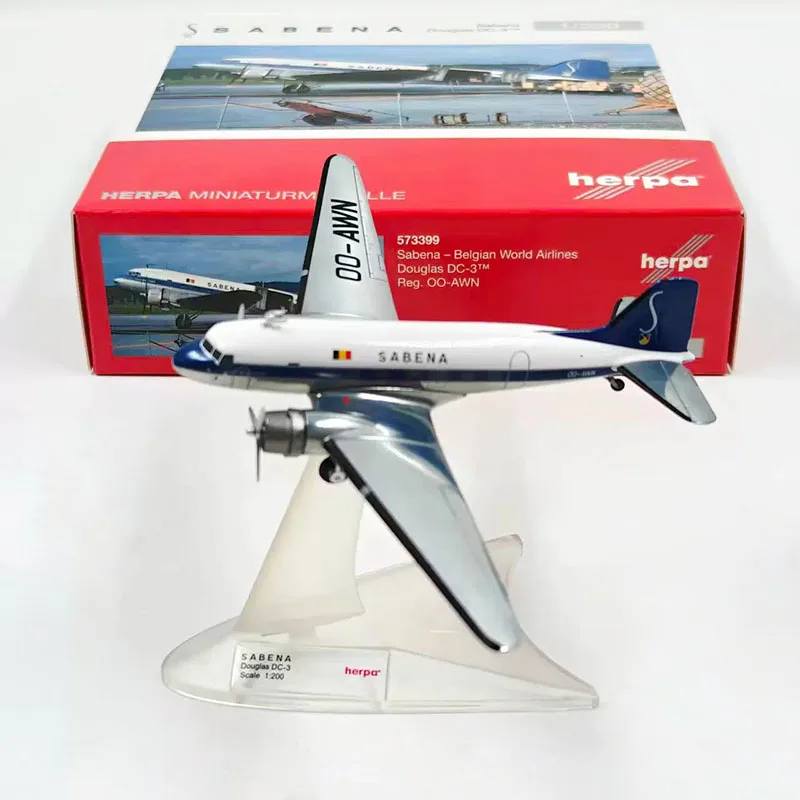 herpa Diecast Alloy 1:200 Scale Douglas DC-3 573399 Passenger Aircraft Model For Display Collections
herpa Diecast Alloy 1:200 Scale Douglas DC-3 573399 Passenger Aircraft Model For Display Collections