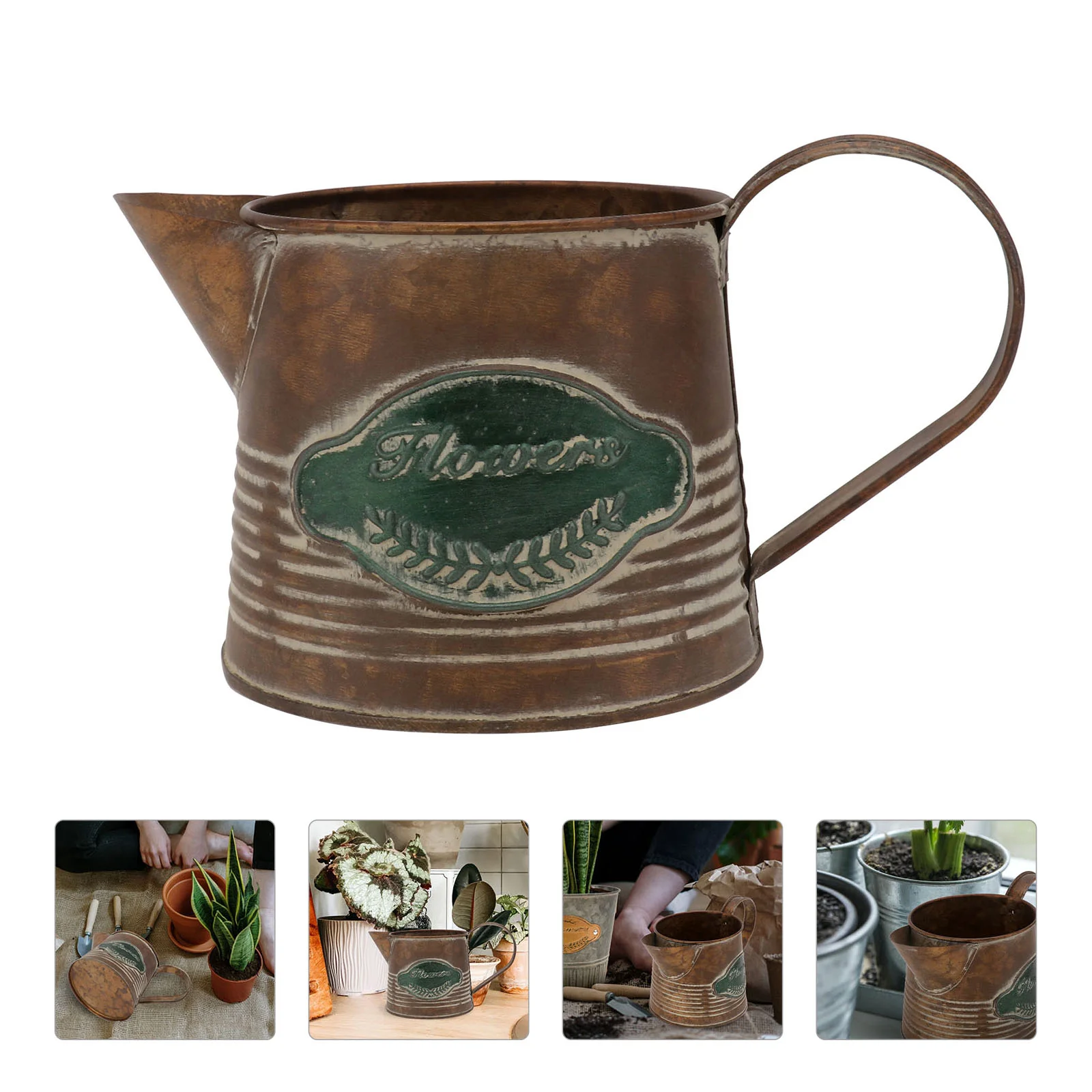 Flowerpot Vintage Plant Decor Home Desktop Iron Galvanized French Bucket Balcony
Flowerpot Vintage Plant Decor Home Desktop Iron Galvanized French Bucket Balcony