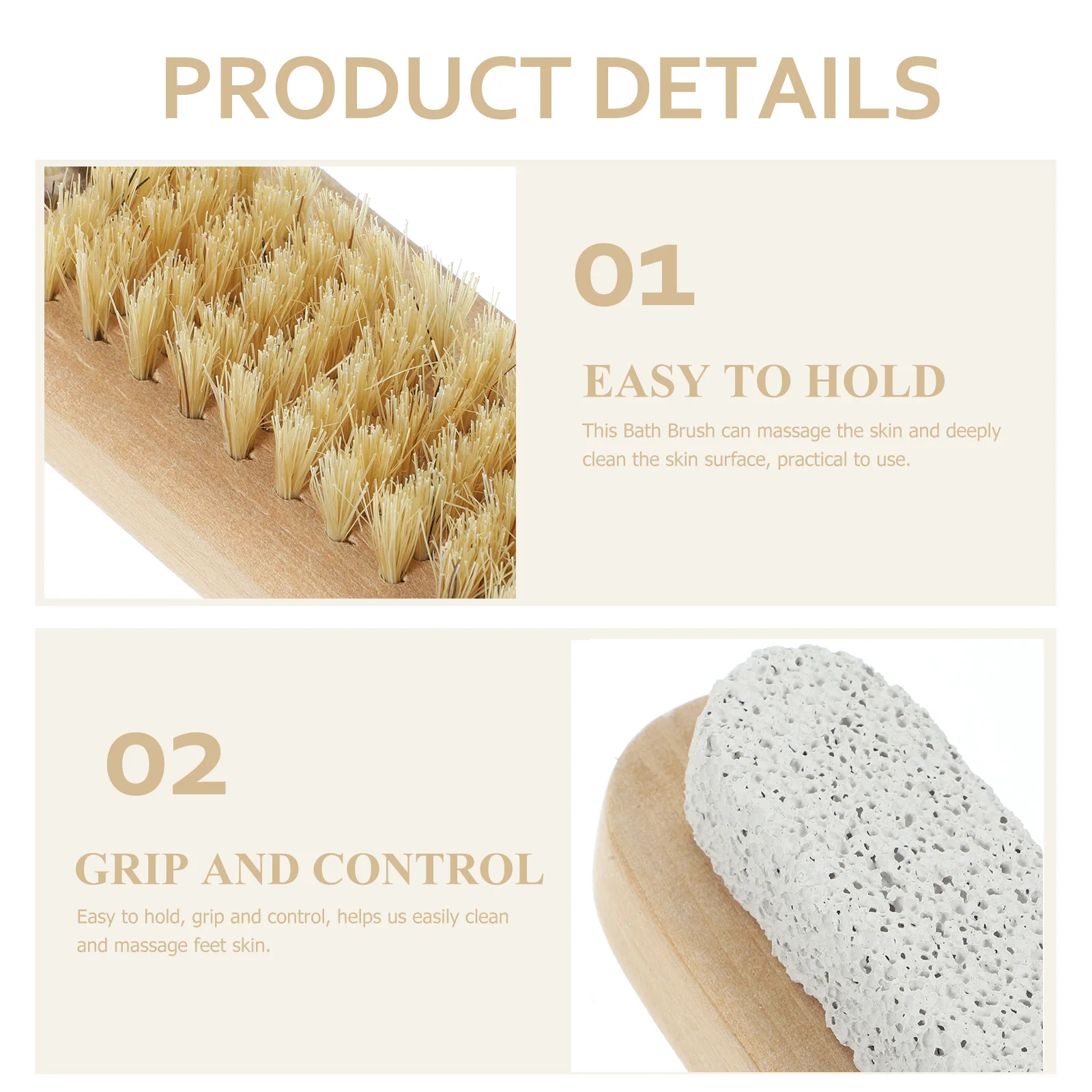2pcs Double-sided Pumice Stone Foot Brush 9.5x4cm for Nail Cleaning Exfoliating Shower Body Scrubber Bath Tool
2pcs Double-sided Pumice Stone Foot Brush 9.5x4cm for Nail Cleaning Exfoliating Shower Body Scrubber Bath Tool