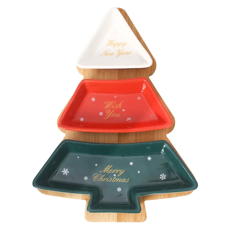 CX Christmas Tree-shaped Ceramic Dried Fruit Plate Snack Plate Creative, Rotatable Plate with Tray
CX Christmas Tree-shaped Ceramic Dried Fruit Plate Snack Plate Creative, Rotatable Plate with Tray