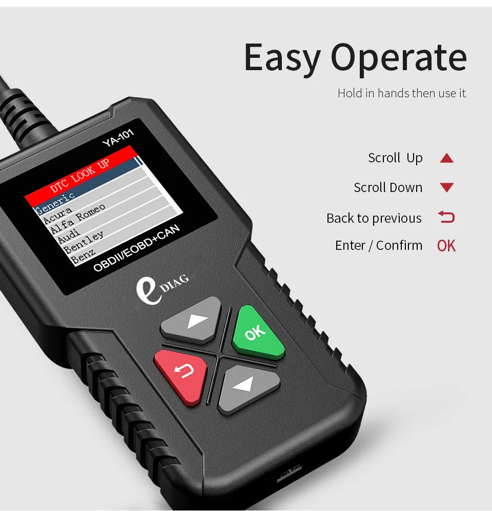 OBD2 Truck Scanner Fixd Car Diagnostic Tool YA-101 Multi-Language Automotive Scanner Check Engine Fault Code Reader Car Tools
OBD2 Truck Scanner Fixd Car Diagnostic Tool YA-101 Multi-Language Automotive Scanner Check Engine Fault Code Reader Car Tools