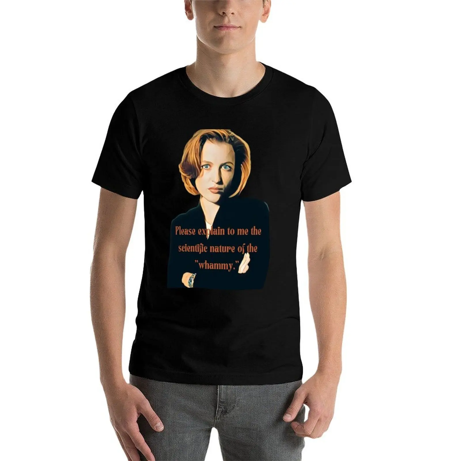 Please explain to me the scientific nature of the whammy. - Dana Scully T-Shirt essential t shirt man t shirt summer T-Shirt
Please explain to me the scientific nature of the whammy. - Dana Scully T-Shirt essential t shirt man t shirt summer T-Shirt