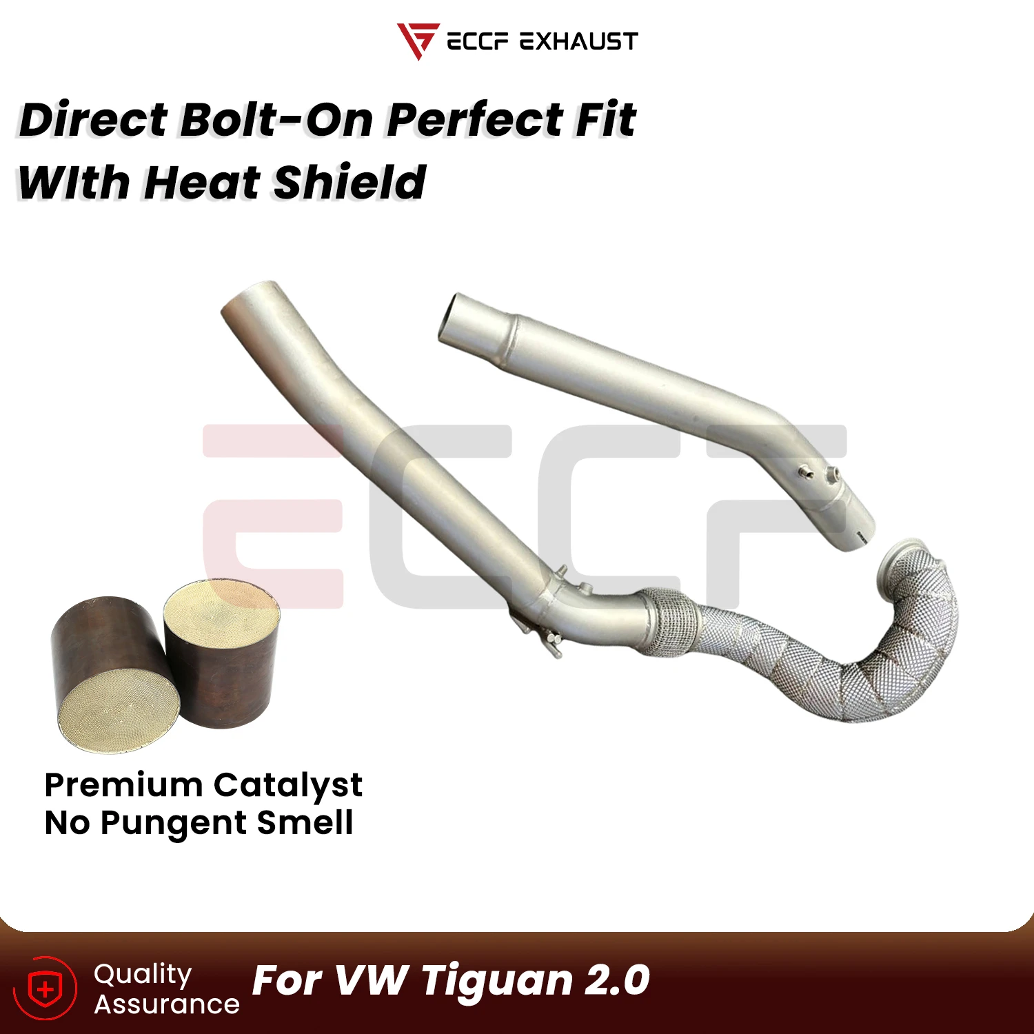 Sporty Downpipe With Heat Shield For VW Tiguan 2.0 Aggressive Exhaust Sound Plug and Play Upgrade Performance
Sporty Downpipe With Heat Shield For VW Tiguan 2.0 Aggressive Exhaust Sound Plug and Play Upgrade Performance