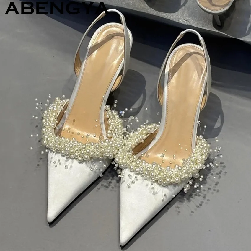 Summer New Beadwork Gladiator Thin High Heels Sandals Women Pointed Toe Pumps Female Sexy Wedding Party Shoes zapatillas mujer
Summer New Beadwork Gladiator Thin High Heels Sandals Women Pointed Toe Pumps Female Sexy Wedding Party Shoes zapatillas mujer
