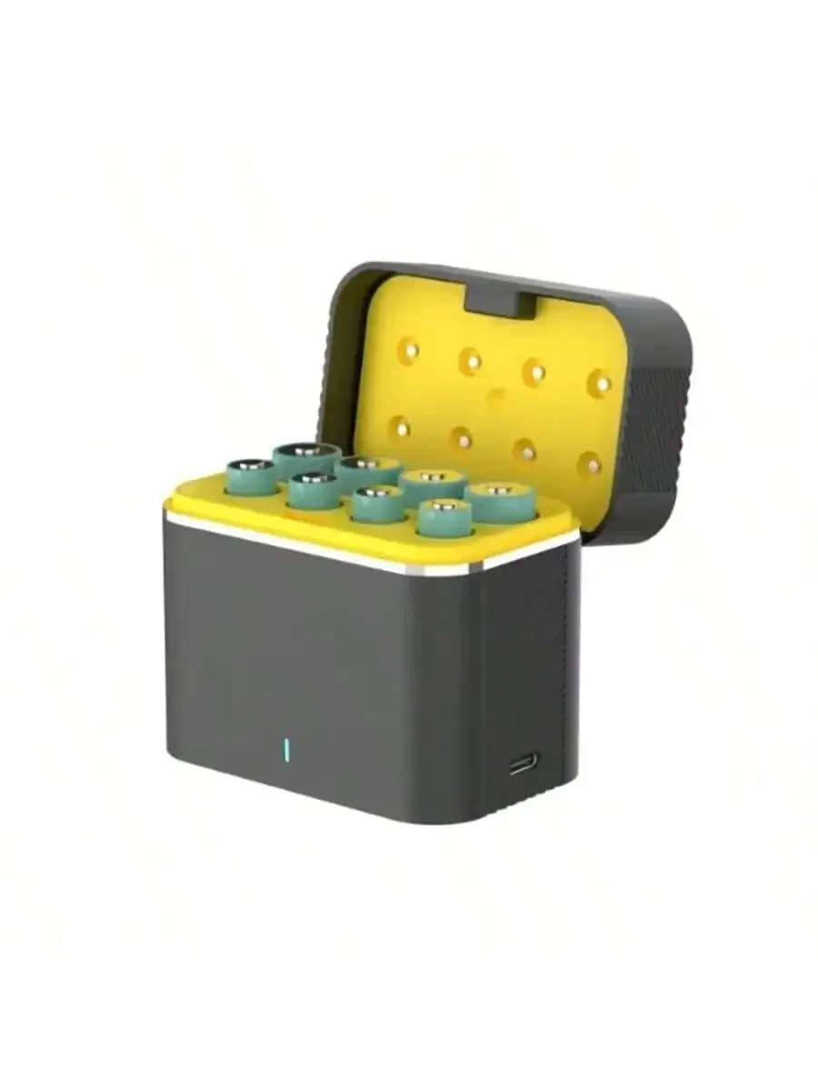 8-Slot AA Battery Charger With Type-C Fast Charging 15W Intelligent Charging Storage Box
8-Slot AA Battery Charger With Type-C Fast Charging 15W Intelligent Charging Storage Box