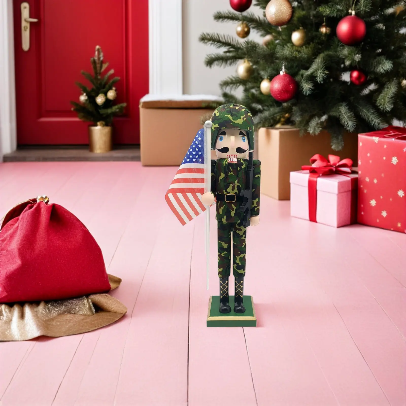 Nutcracker Soldier Wooden Nutcracker Figure American Flag Patriotic Table Centerpiece Christmas 4Th of July Independence Day
Nutcracker Soldier Wooden Nutcracker Figure American Flag Patriotic Table Centerpiece Christmas 4Th of July Independence Day