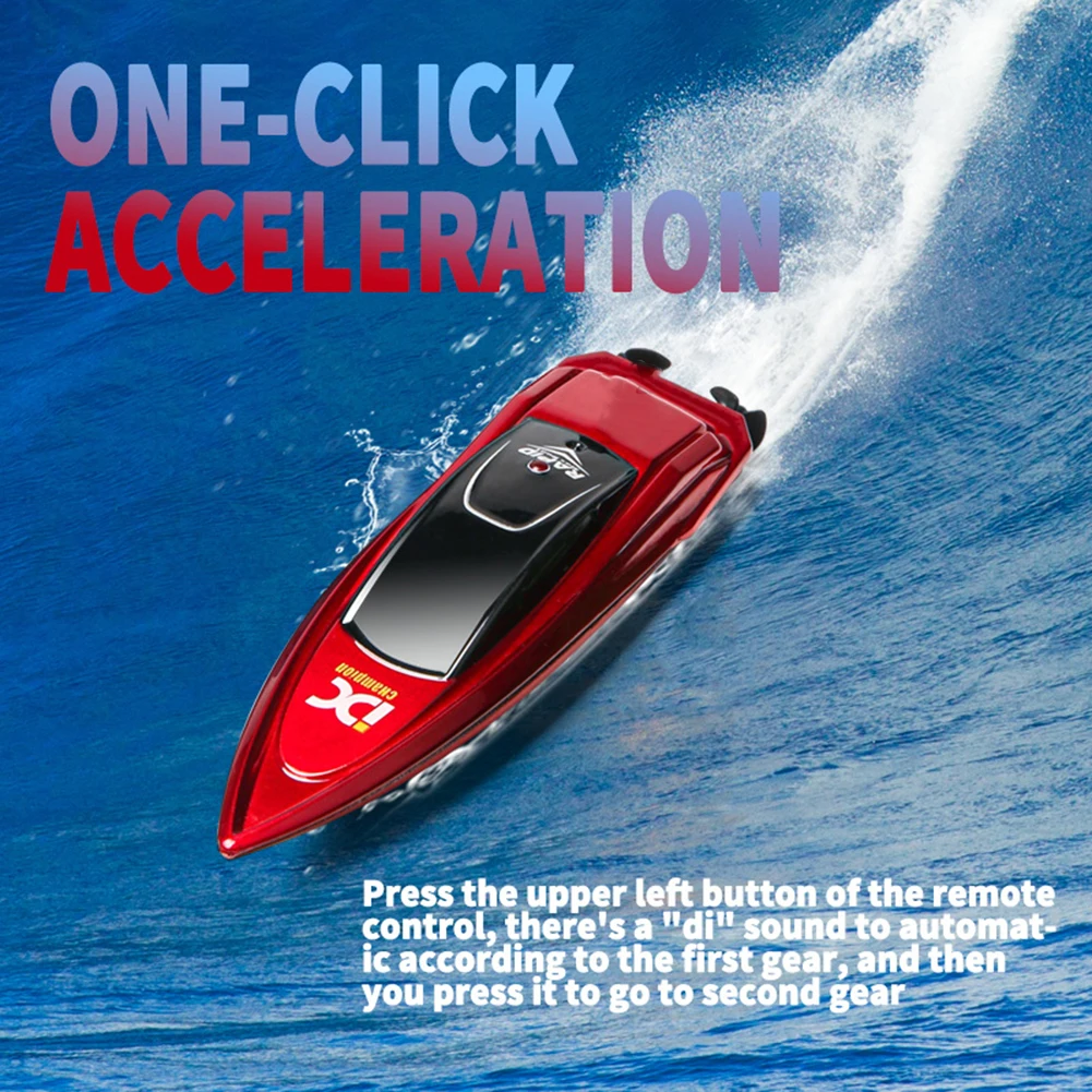 Waterproof 2.4GHz RC Boat High Speed Electric Ship Water Model with LED Lights Children Remote Control Ship Toy
Waterproof 2.4GHz RC Boat High Speed Electric Ship Water Model with LED Lights Children Remote Control Ship Toy