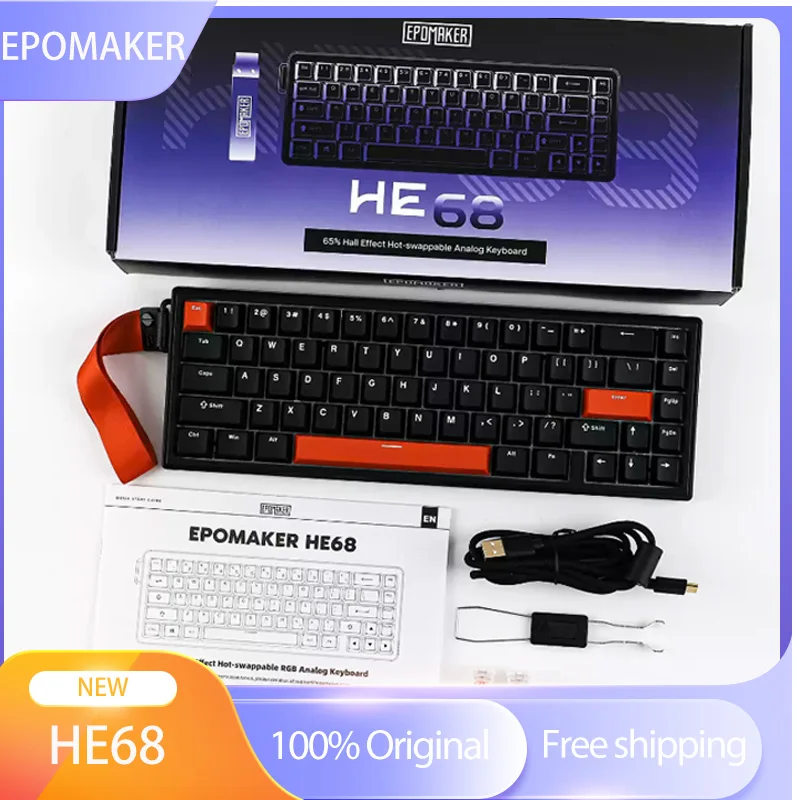 EPOMAKER HE68 Customized Magnetic Switch Gaming Keyboard Hot swap Wired 8K RT0.01MM 0.125MS MT TGL DKS RGB PBT Laptop PC Gift
EPOMAKER HE68 Customized Magnetic Switch Gaming Keyboard Hot swap Wired 8K RT0.01MM 0.125MS MT TGL DKS RGB PBT Laptop PC Gift