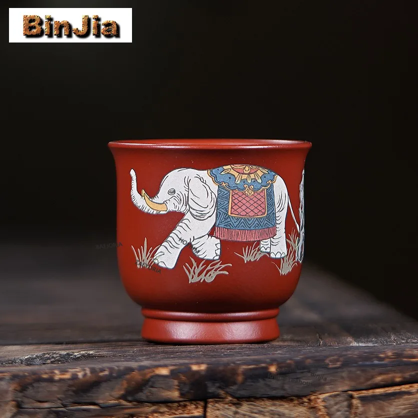 180ml Purple Sand Dahongpao Elephant Teacup Boutique Tea Bowl Mug Tea-tasting Personal Cup Chazhan Master Cups Cafes Supplies
180ml Purple Sand Dahongpao Elephant Teacup Boutique Tea Bowl Mug Tea-tasting Personal Cup Chazhan Master Cups Cafes Supplies