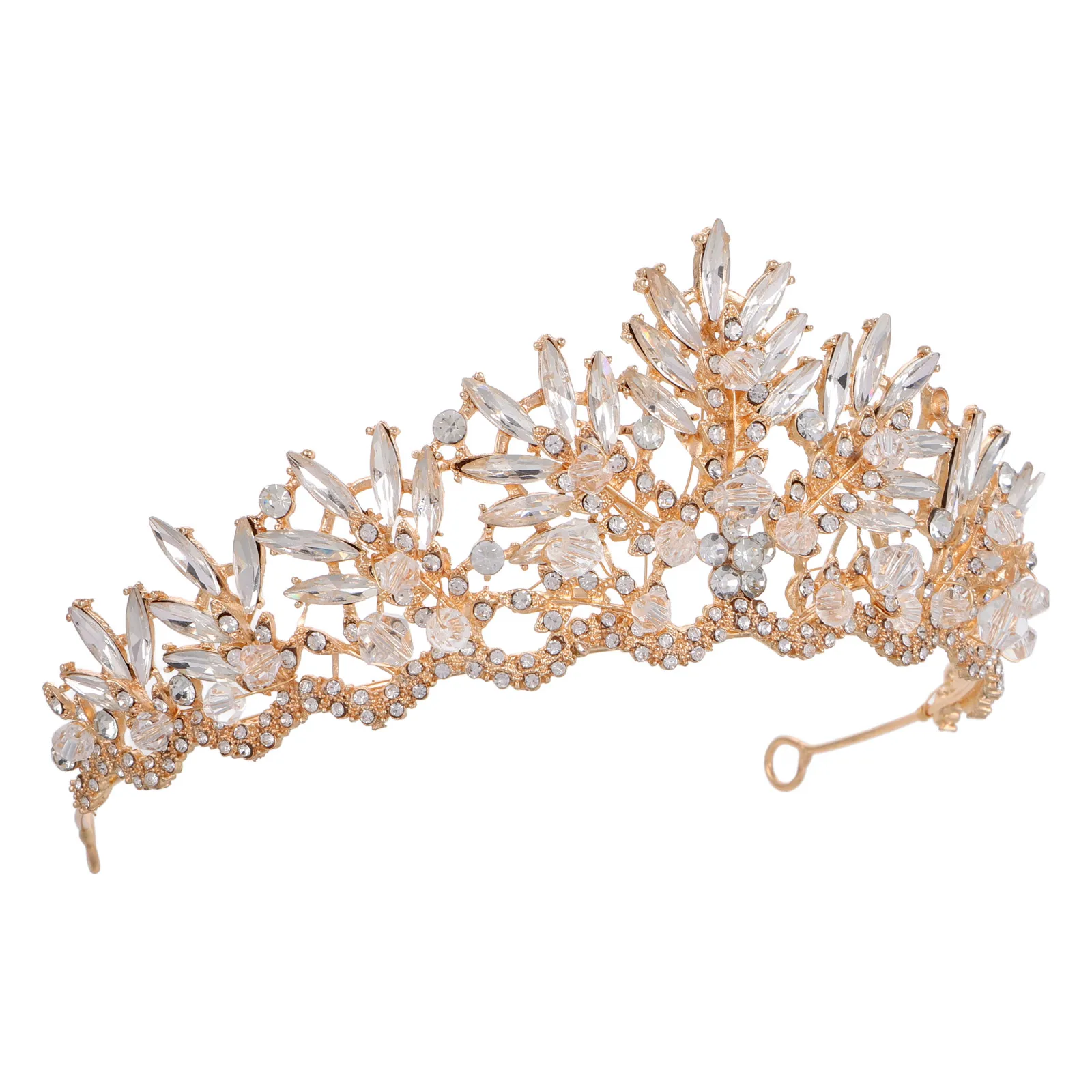 Golden Headband Wedding Hair Accessories Elegant Baroque Tiara Crown for Women Bridal Prom Party Rhinestones Secure Fit
Golden Headband Wedding Hair Accessories Elegant Baroque Tiara Crown for Women Bridal Prom Party Rhinestones Secure Fit