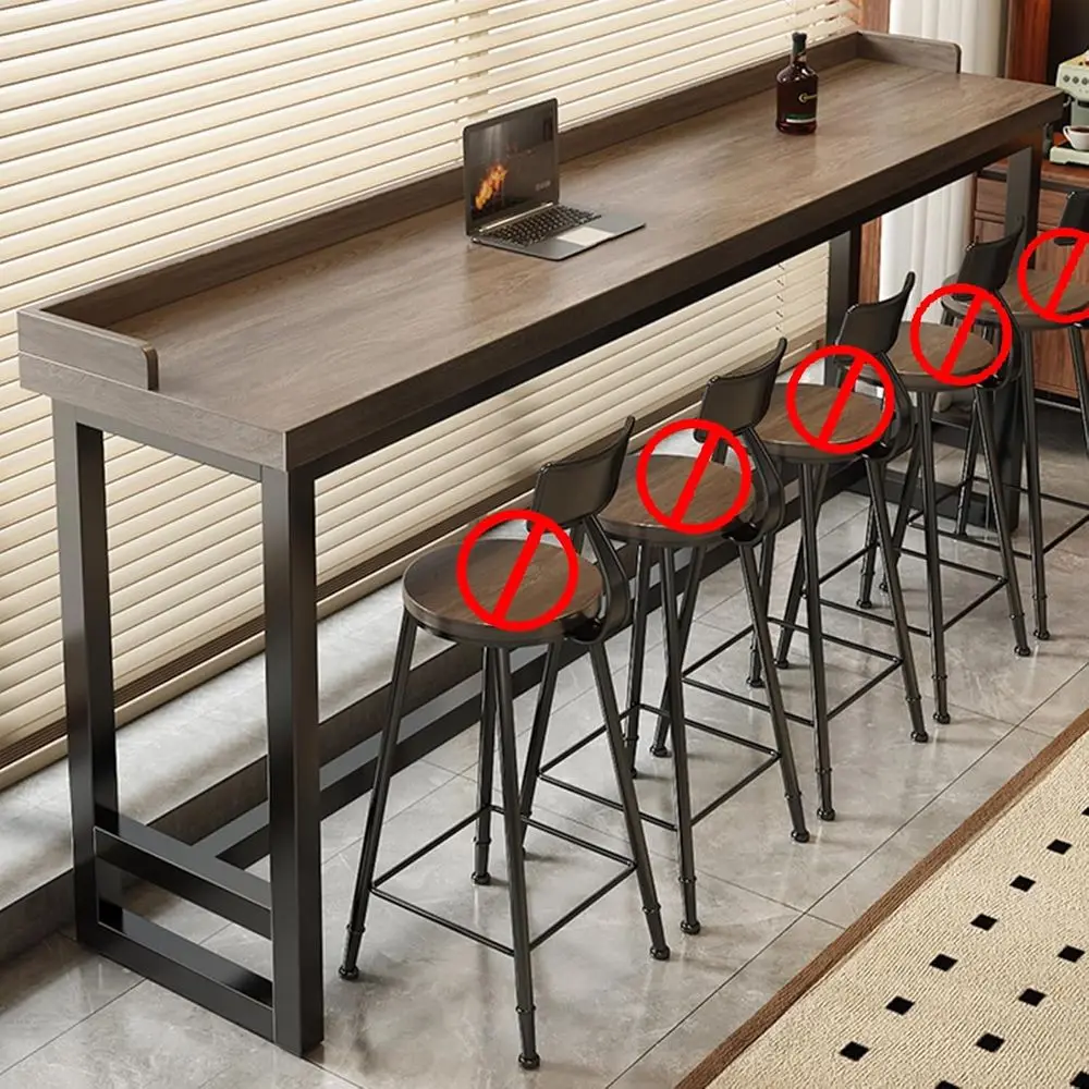 Gray Oak High Top Dining Table, 78.7x15.7x40.9, Suitable for Kitchen or Restaurant
Gray Oak High Top Dining Table, 78.7x15.7x40.9, Suitable for Kitchen or Restaurant