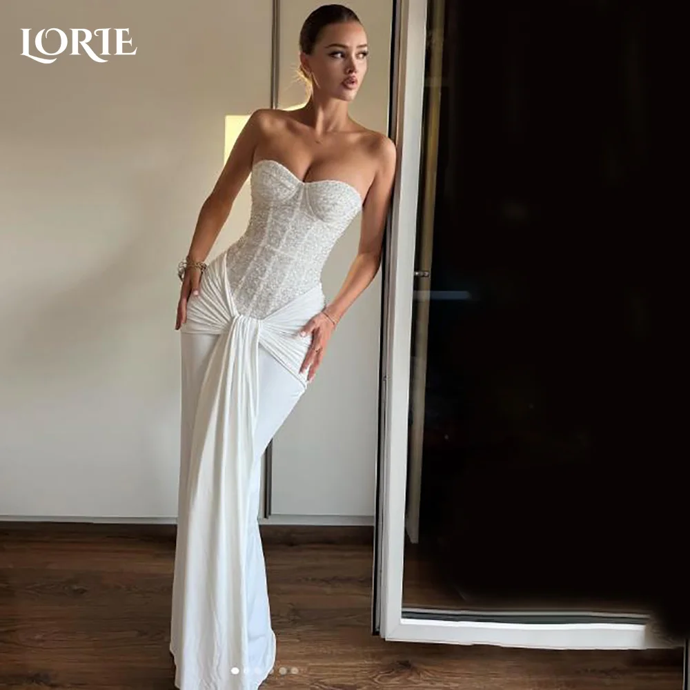 LORIE Elegant Lace Mermaid Ball Gown Wedding Dresses for Women Open Back Sleeveless Bridal Gowns Customized Plus Size Bride Gown
LORIE Elegant Lace Mermaid Ball Gown Wedding Dresses for Women Open Back Sleeveless Bridal Gowns Customized Plus Size Bride Gown