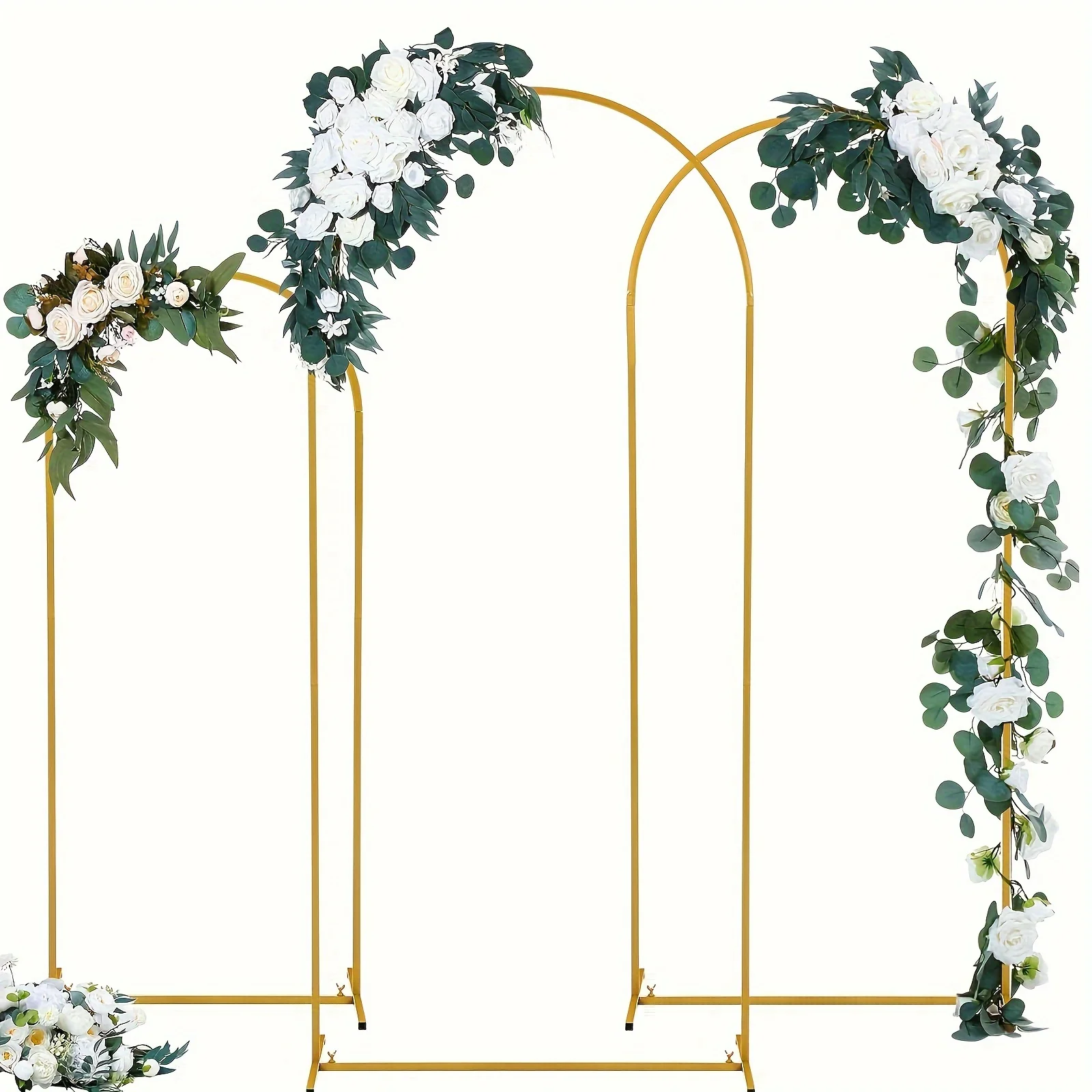 3pcs/Set, 4ft, 5ft, 6ft Metal Arch Backdrop Stand, Golden Wedding Arch Background Balloon Stand for Wedding Ceremony Baby hotographers, Event Organizers Helloween Christmas
3pcs/Set, 4ft, 5ft, 6ft Metal Arch Backdrop Stand, Golden Wedding Arch Background Balloon Stand for Wedding Ceremony Baby hotographers, Event Organizers Helloween Christmas