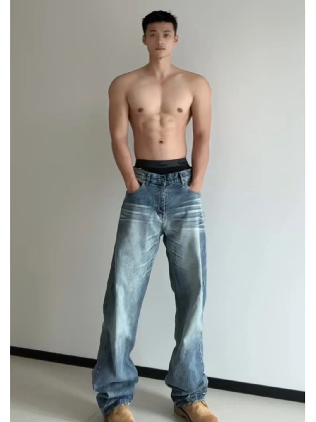 Blue Mustache Curved Blade Men's Jeans Winter Washed Vintage Flared Leg American High Street Vibe Straight Cut Comfortabl...
Blue Mustache Curved Blade Men's Jeans Winter Washed Vintage Flared Leg American High Street Vibe Straight Cut Comfortabl...