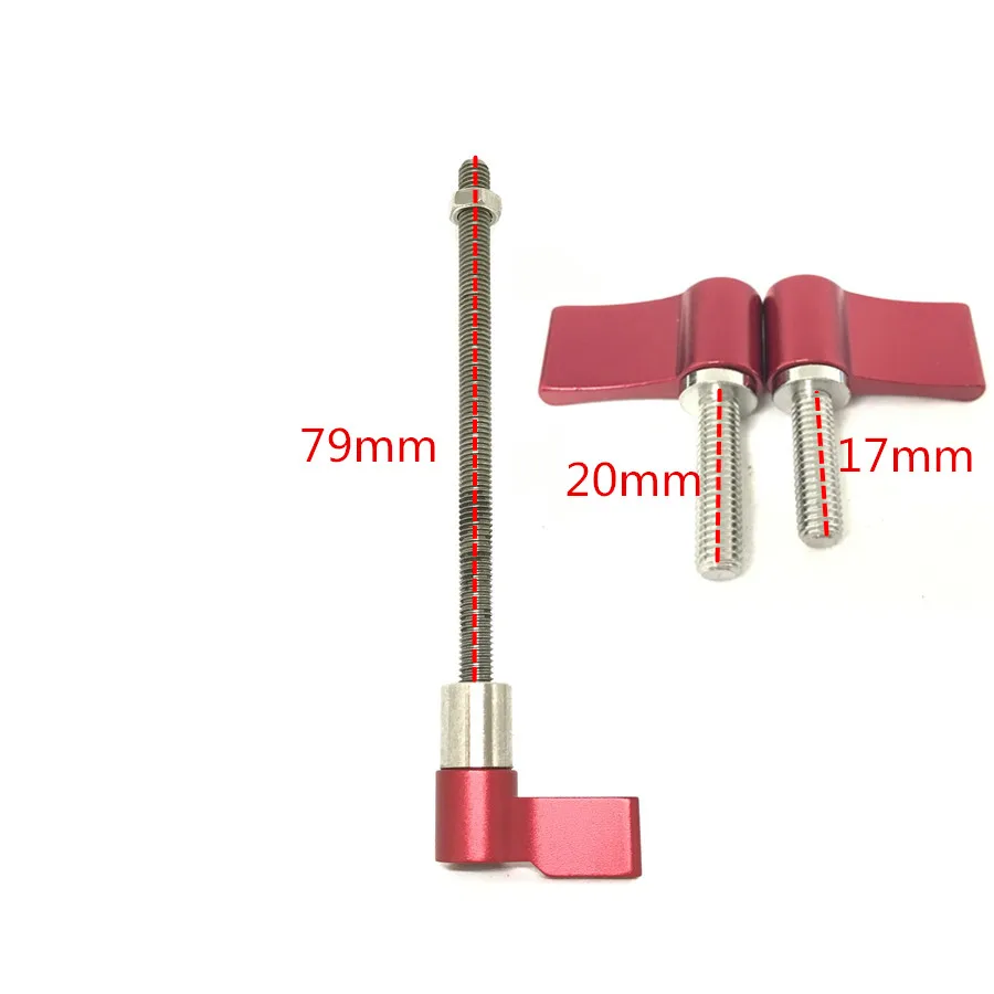 M5 Threaded Screw Adapter with Adjustable Knob L Shape Clamp Locking Screw Handle Camera Kit Wrench Knob for Rods Clamp