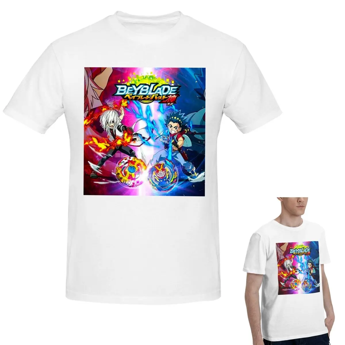 Футболка Beyblade Burst Evolution из 100% хлопка, мужская модная футболка большого размера, мужские летние рубашки с круглым вырезом, топы, S-6XL
Футболка Beyblade Burst Evolution из 100% хлопка, мужская модная футболка большого размера, мужские летние рубашки с круглым вырезом, топы, S-6XL